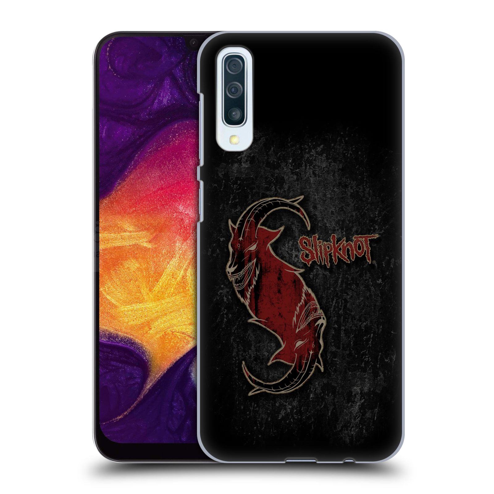 Plastové pouzdro na mobil Samsung Galaxy A50 / A30s - Head Case - Slipknot - Rudý kozel (Plastový kryt, pouzdro, obal na mobilní telefon Samsung Galaxy A50 / A30s z roku 2019 s motivem Slipknot - Rudý kozel)