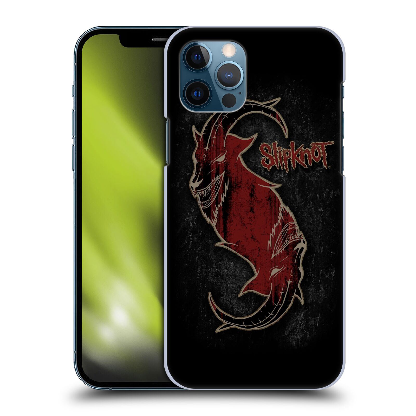 Plastové pouzdro na mobil Apple iPhone 12 / 12 Pro - Head Case - Slipknot - Rudý kozel