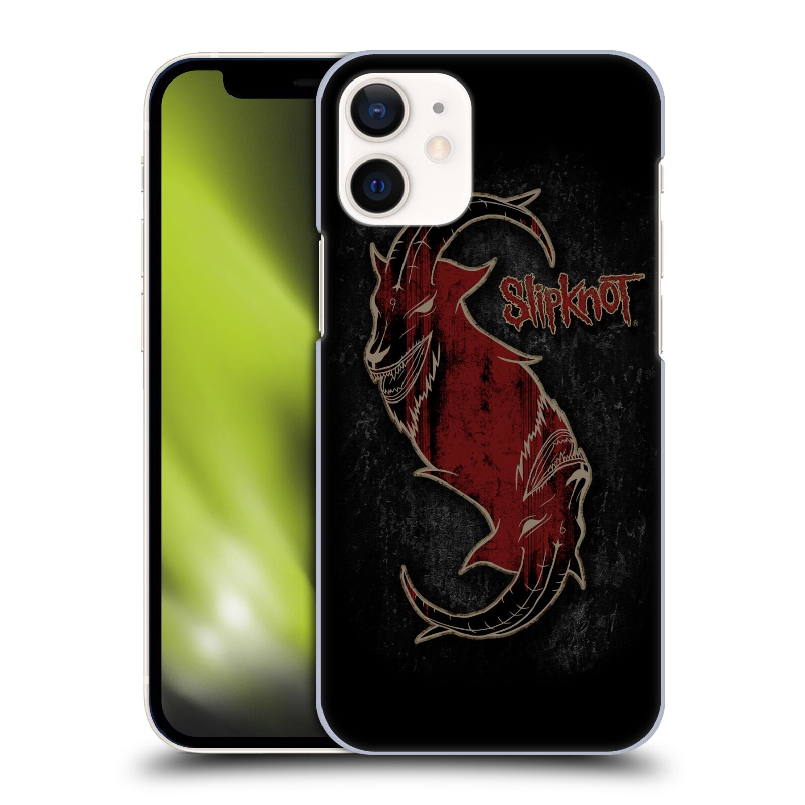 Plastové pouzdro na mobil Apple iPhone 12 Mini - Head Case - Slipknot - Rudý kozel