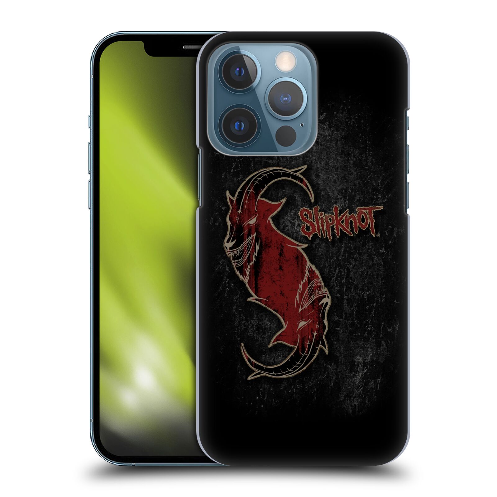 Plastové pouzdro na mobil Apple iPhone 13 Pro - Head Case - Slipknot - Rudý kozel