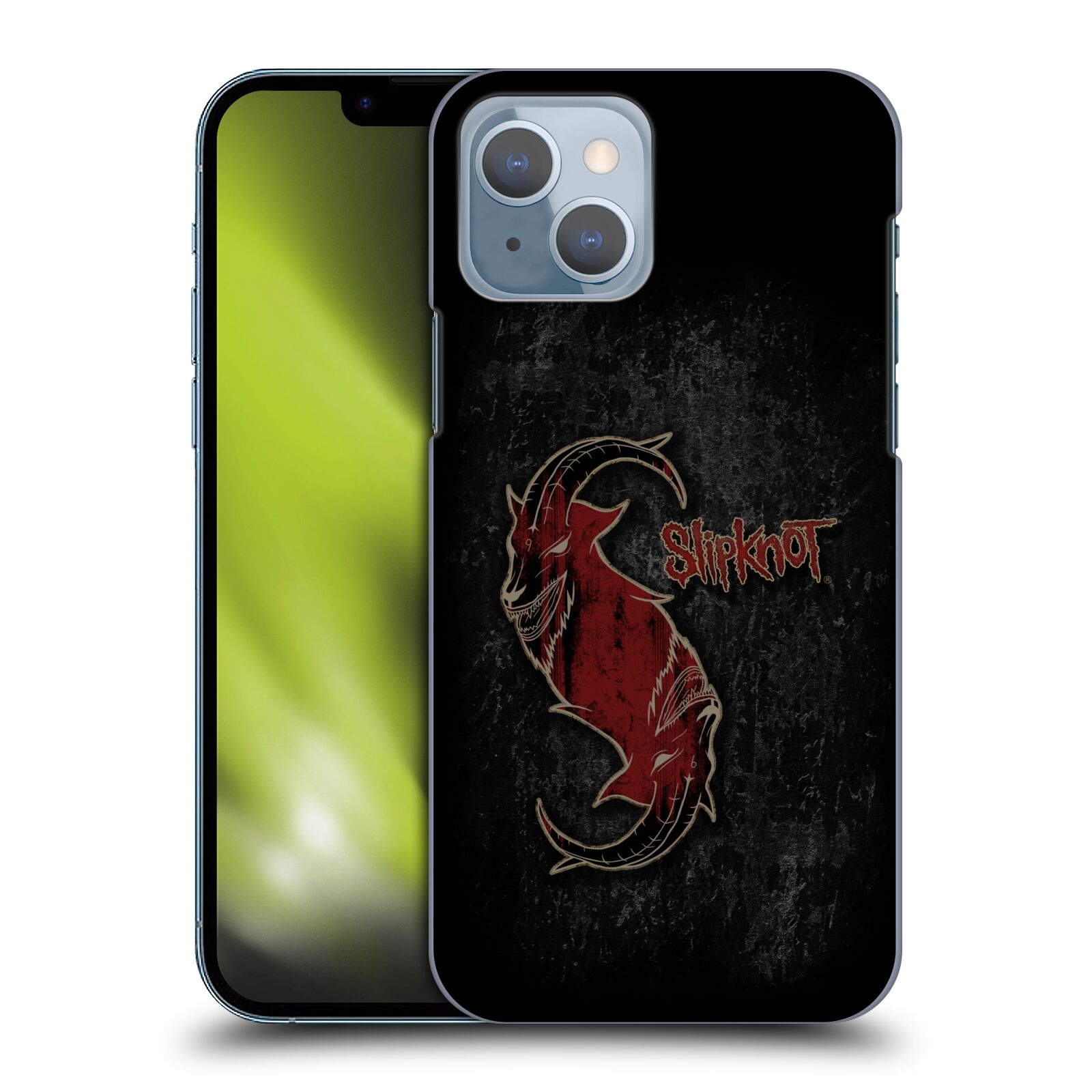 Plastové pouzdro na mobil Apple iPhone 14 - Head Case - Slipknot - Rudý kozel