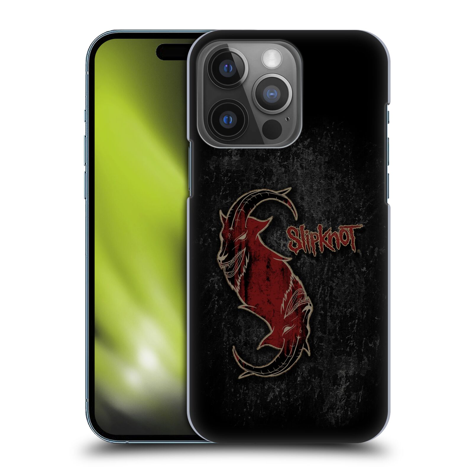 Plastové pouzdro na mobil Apple iPhone 14 Pro - Head Case - Slipknot - Rudý kozel