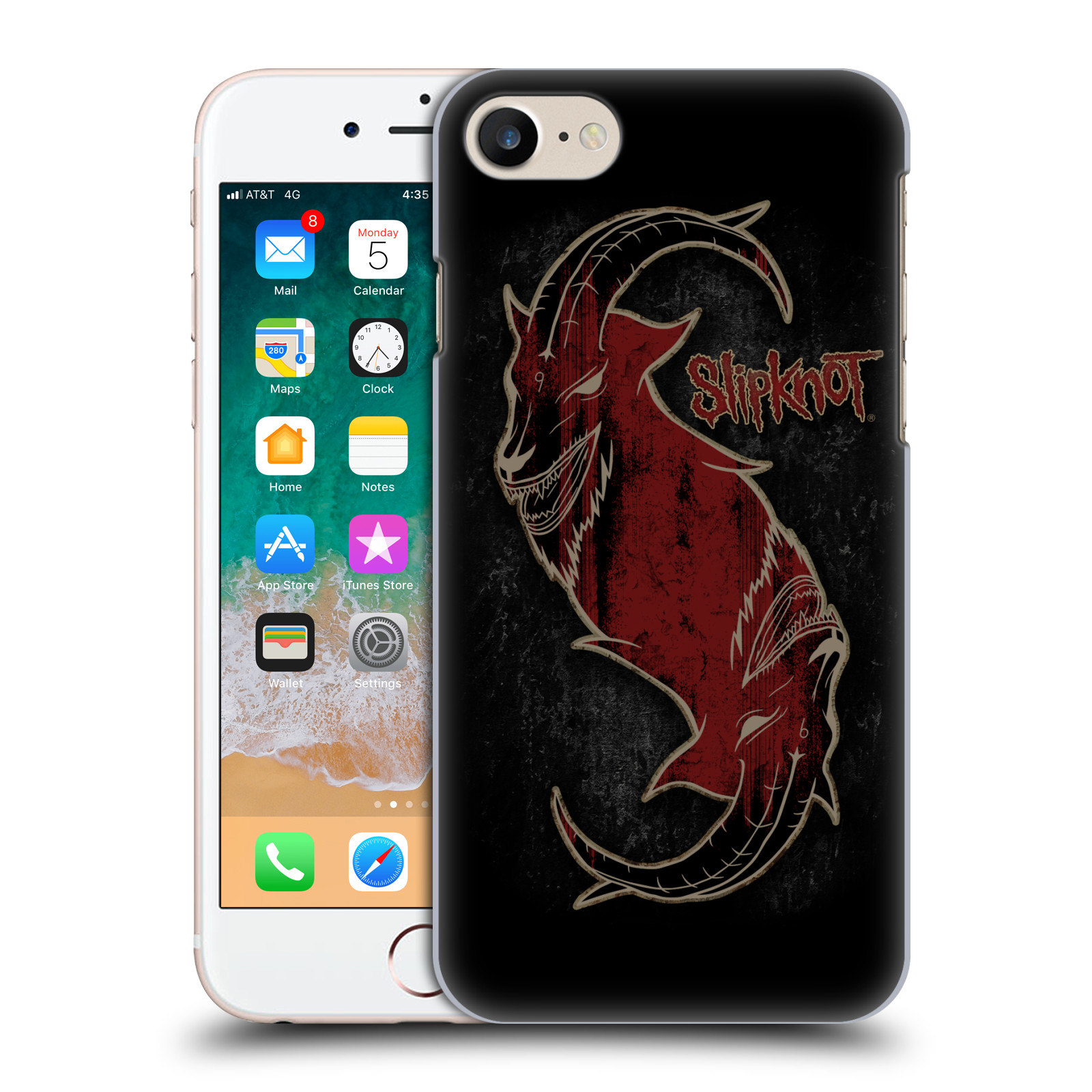 Plastové pouzdro na mobil Apple iPhone SE 2022 / SE 2020 - Head Case - Slipknot - Rudý kozel (Plastový kryt, pouzdro, obal na mobilní telefon Apple iPhone SE 2020 / Apple iPhone SE 2022 s motivem Slipknot - Rudý kozel)