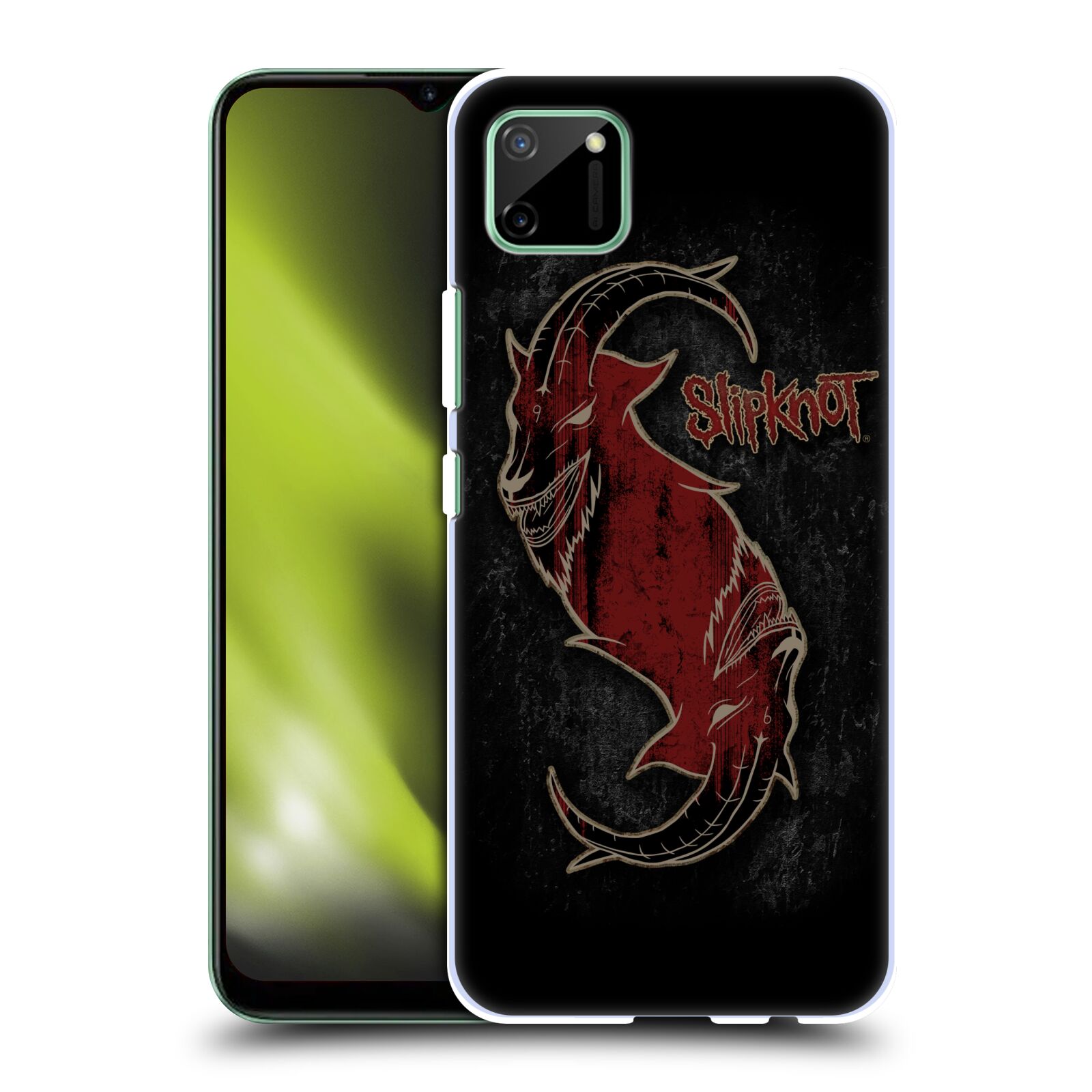 Plastové pouzdro na mobil Realme C11 - Head Case - Slipknot - Rudý kozel