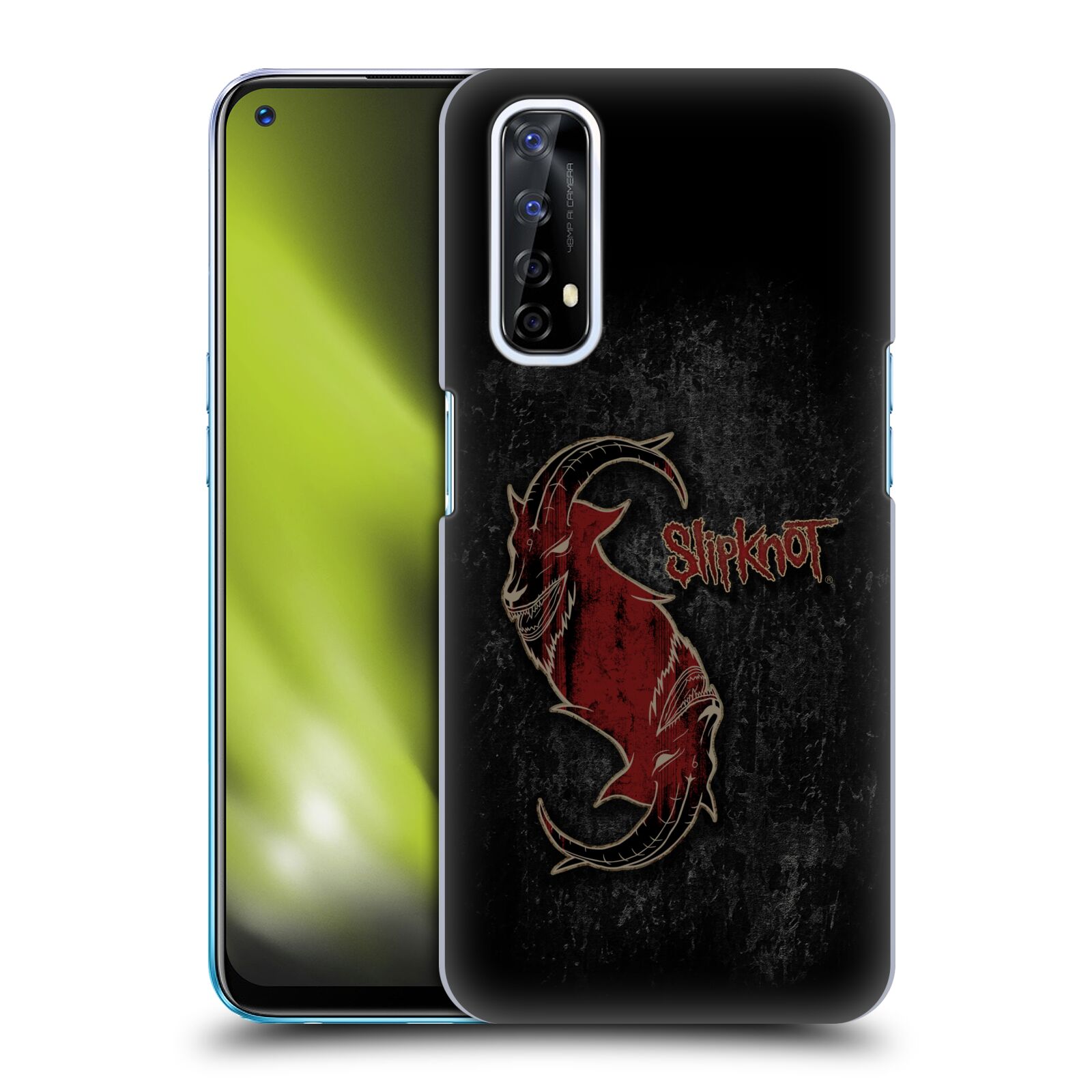 Plastové pouzdro na mobil Realme 7 - Head Case - Slipknot - Rudý kozel
