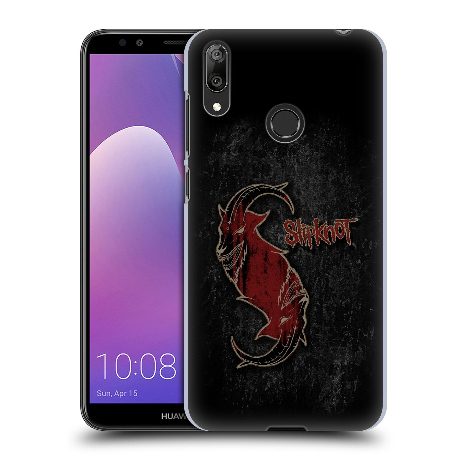 Plastové pouzdro na mobil Huawei Y7 (2019) - Head Case - Slipknot - Rudý kozel