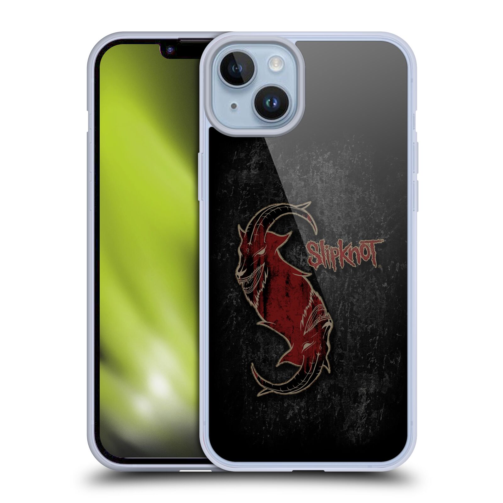 Silikonové pouzdro na mobil Apple iPhone 14 Plus - Head Case - Slipknot - Rudý kozel