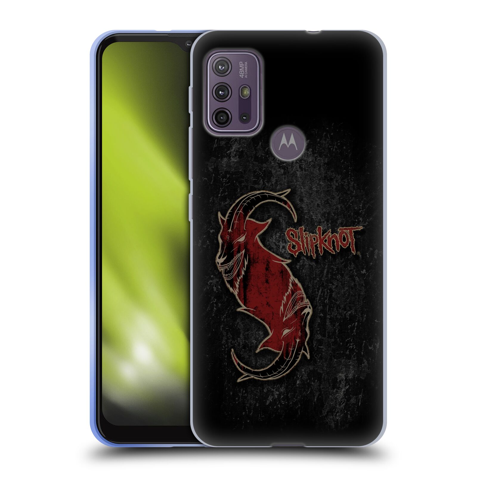 Silikonové pouzdro na mobil Motorola Moto G10 / G30 - Head Case - Slipknot - Rudý kozel