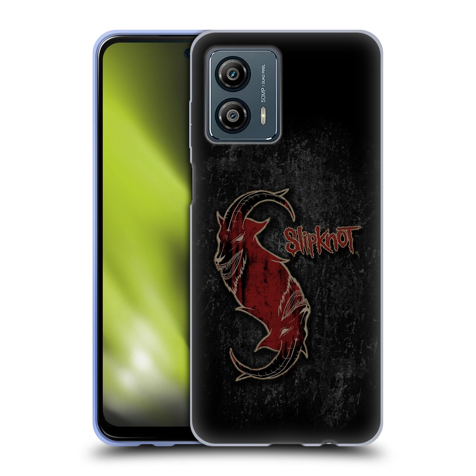 Silikonové pouzdro na mobil Motorola Moto G53 5G - Head Case - Slipknot - Rudý kozel