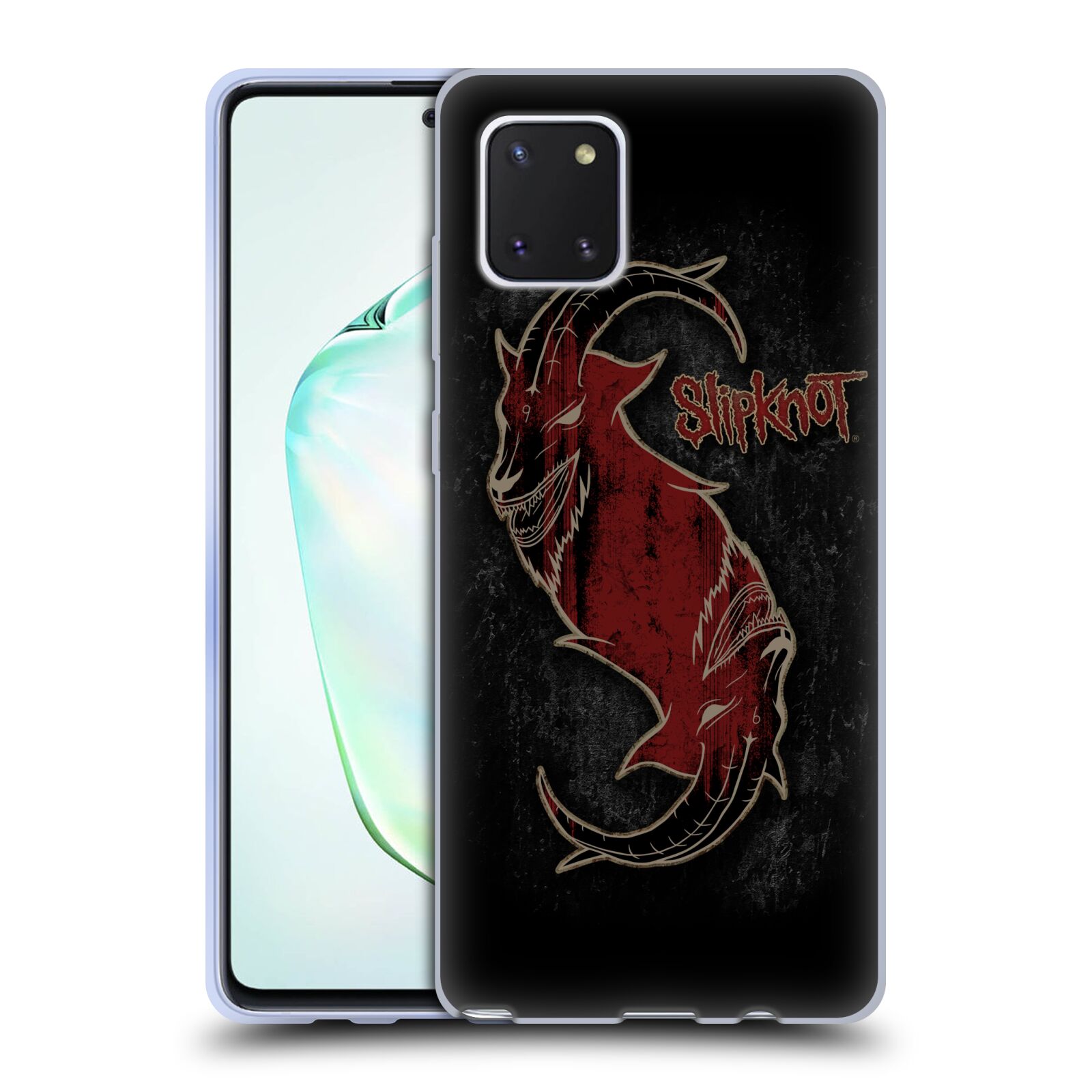 Silikonové pouzdro na mobil Samsung Galaxy Note 10 Lite - Head Case - Slipknot - Rudý kozel (Silikonový kryt, obal, pouzdro na mobilní telefon Samsung Galaxy Note10 Lite N770F s motivem Slipknot - Rudý kozel)