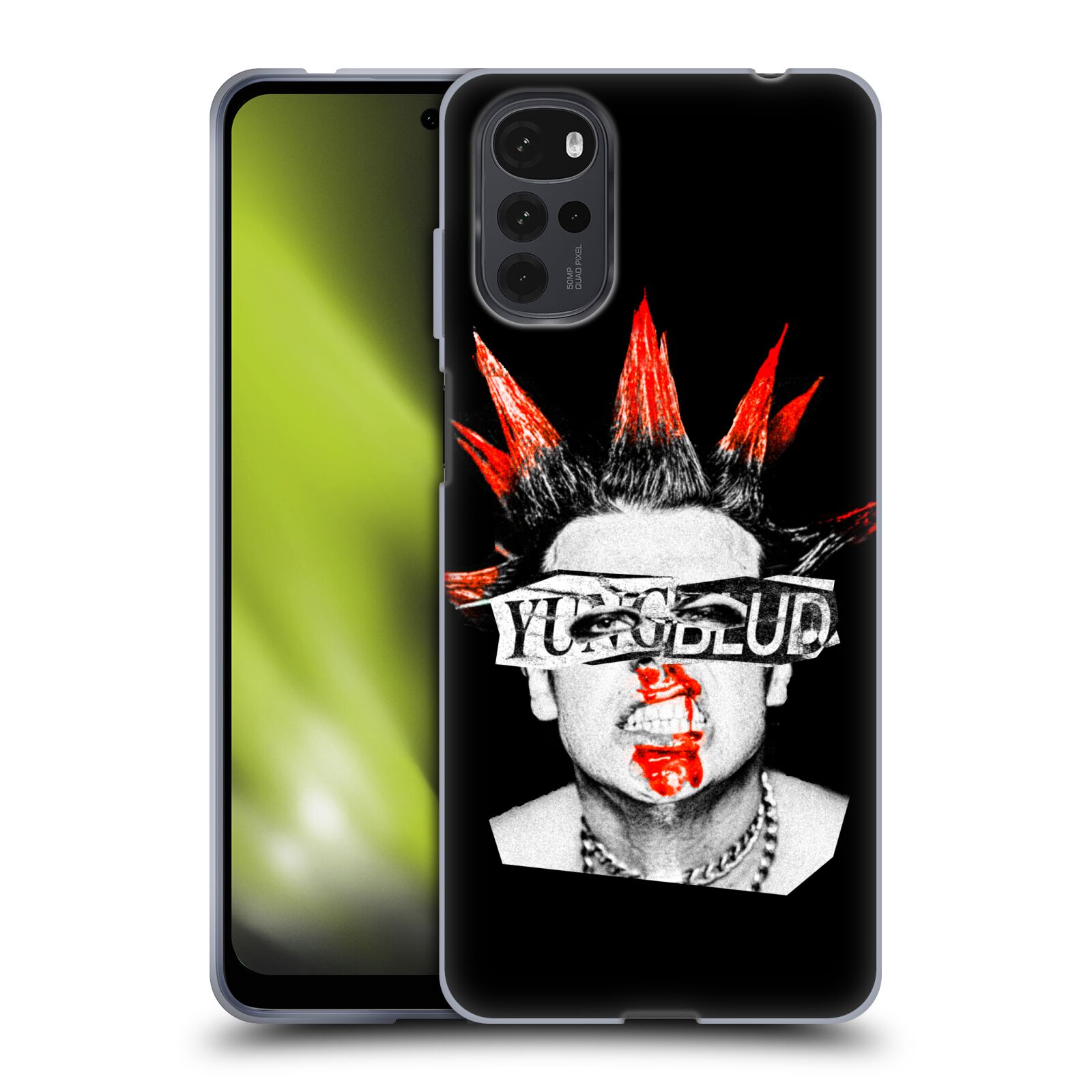 Silikonové pouzdro na mobil Motorola Moto G22 - Yungblud - Graphics Face