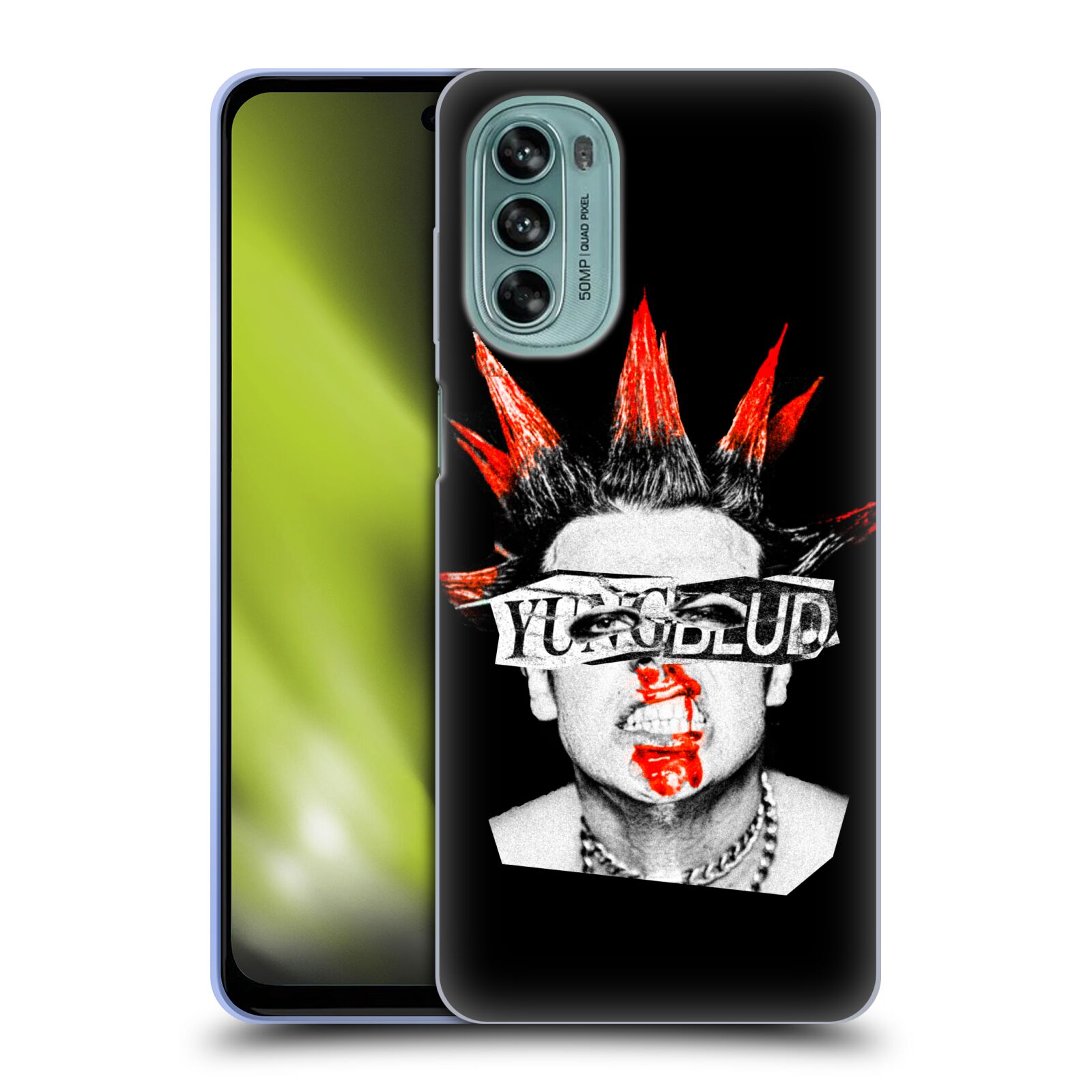 Silikonové pouzdro na mobil Motorola Moto G62 5G - Yungblud - Graphics Face