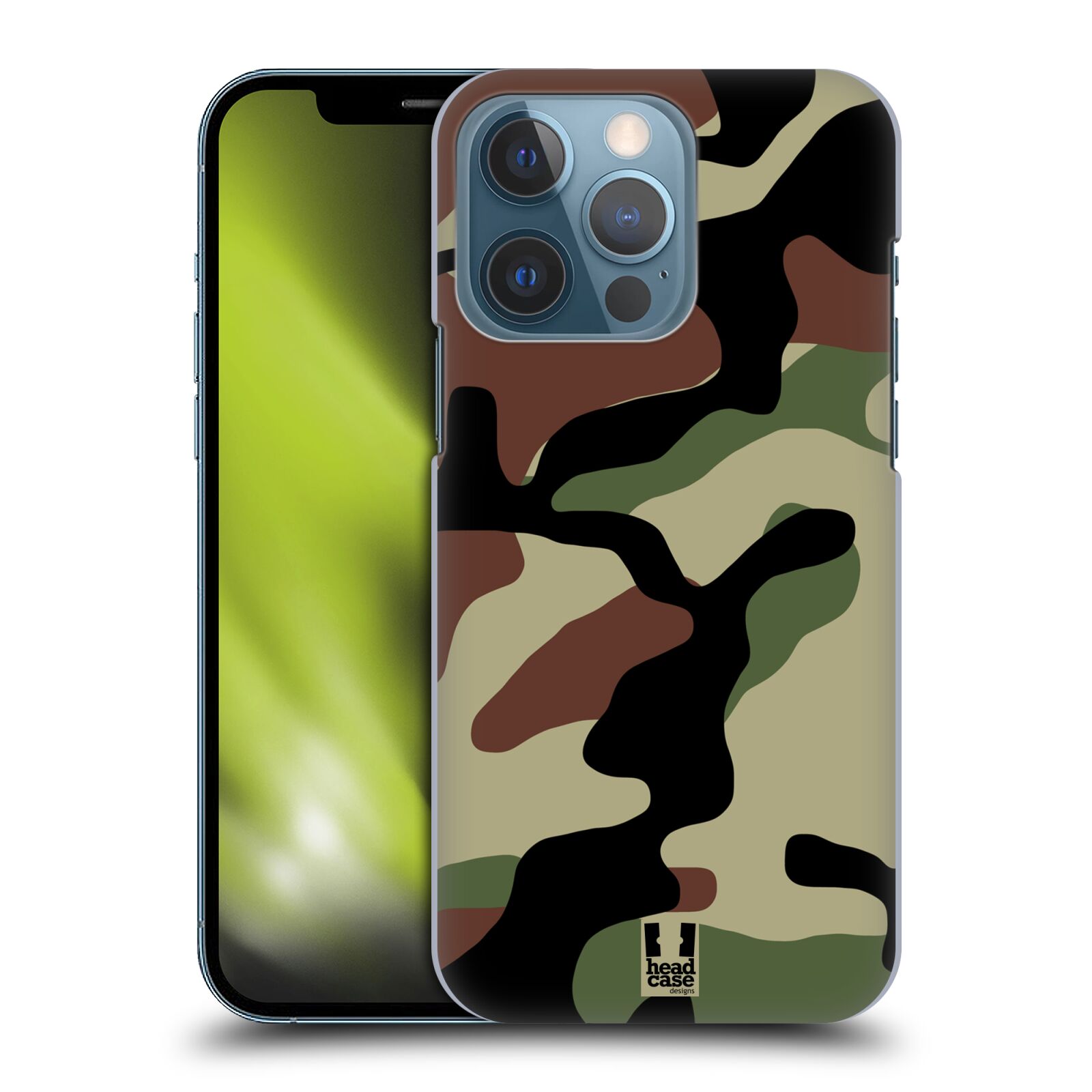 Plastové pouzdro na mobil Apple iPhone 13 Pro - Head Case - Maskáče