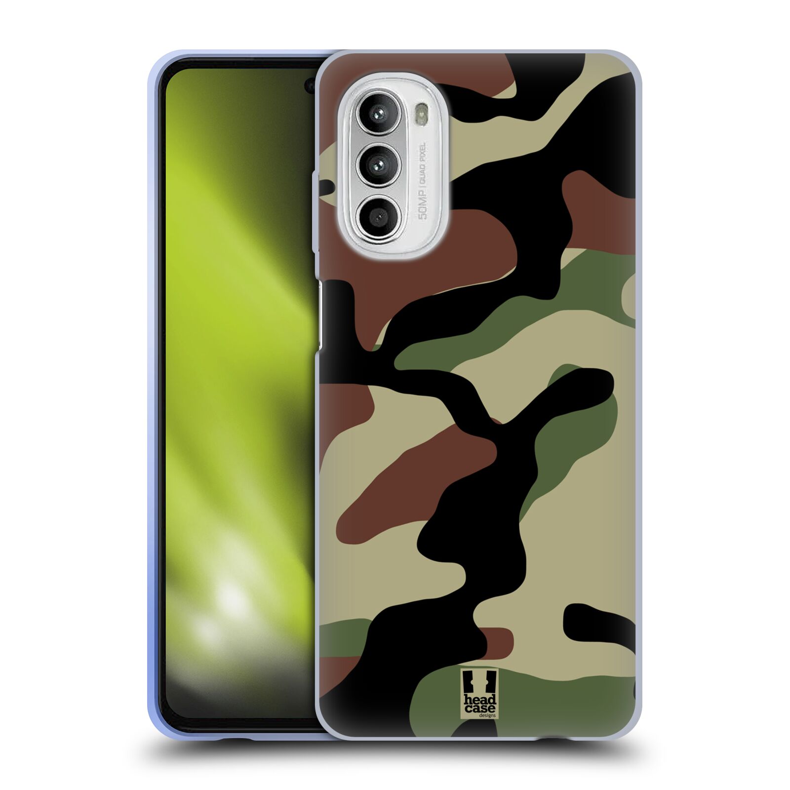 Silikonové pouzdro na mobil Motorola Moto G52 - Head Case - Maskáče