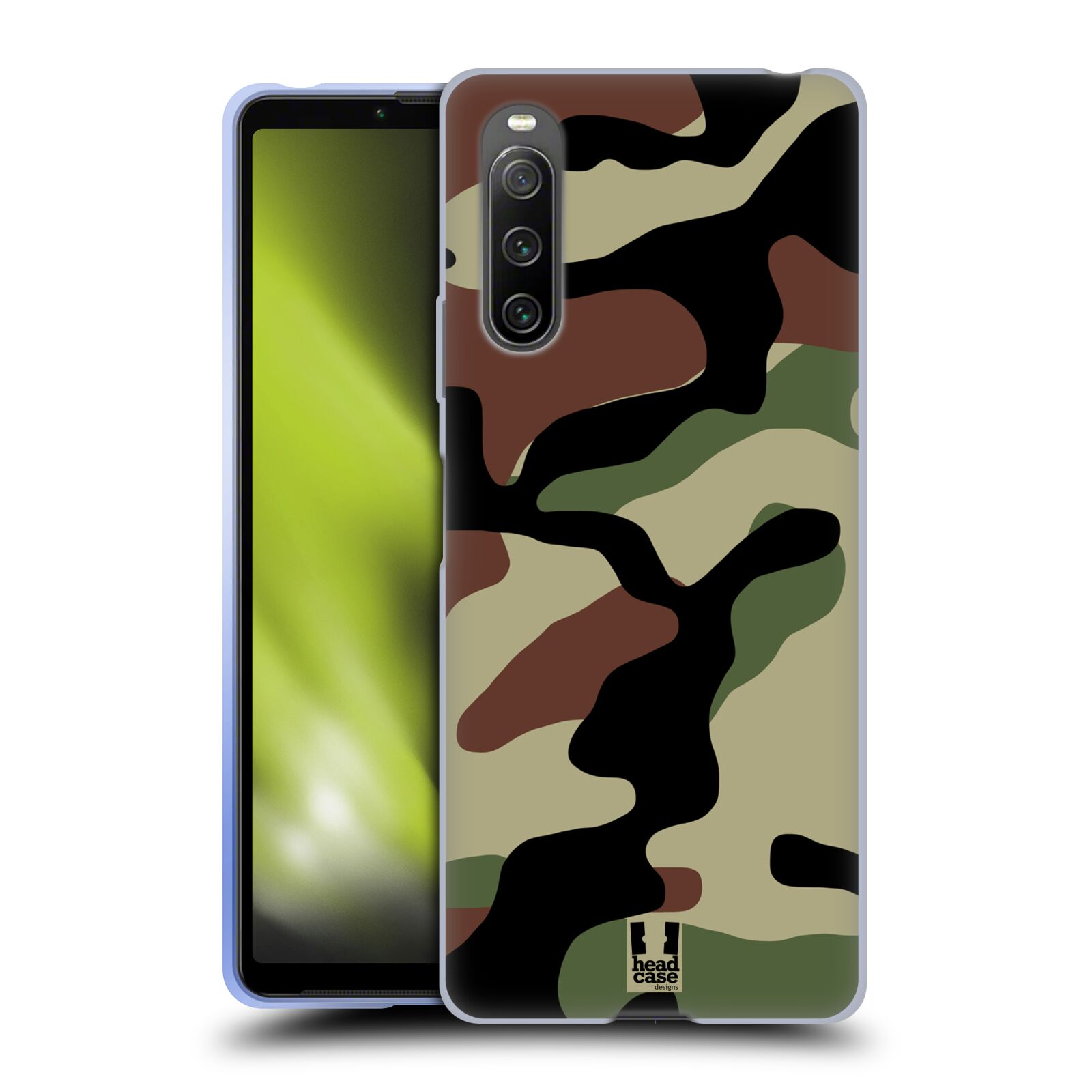 Silikonové pouzdro na mobil Sony Xperia 10 IV - Head Case - Maskáče (Silikonový kryt, obal, pouzdro na mobilní telefon Sony Xperia 10 IV s motivem Maskáče)