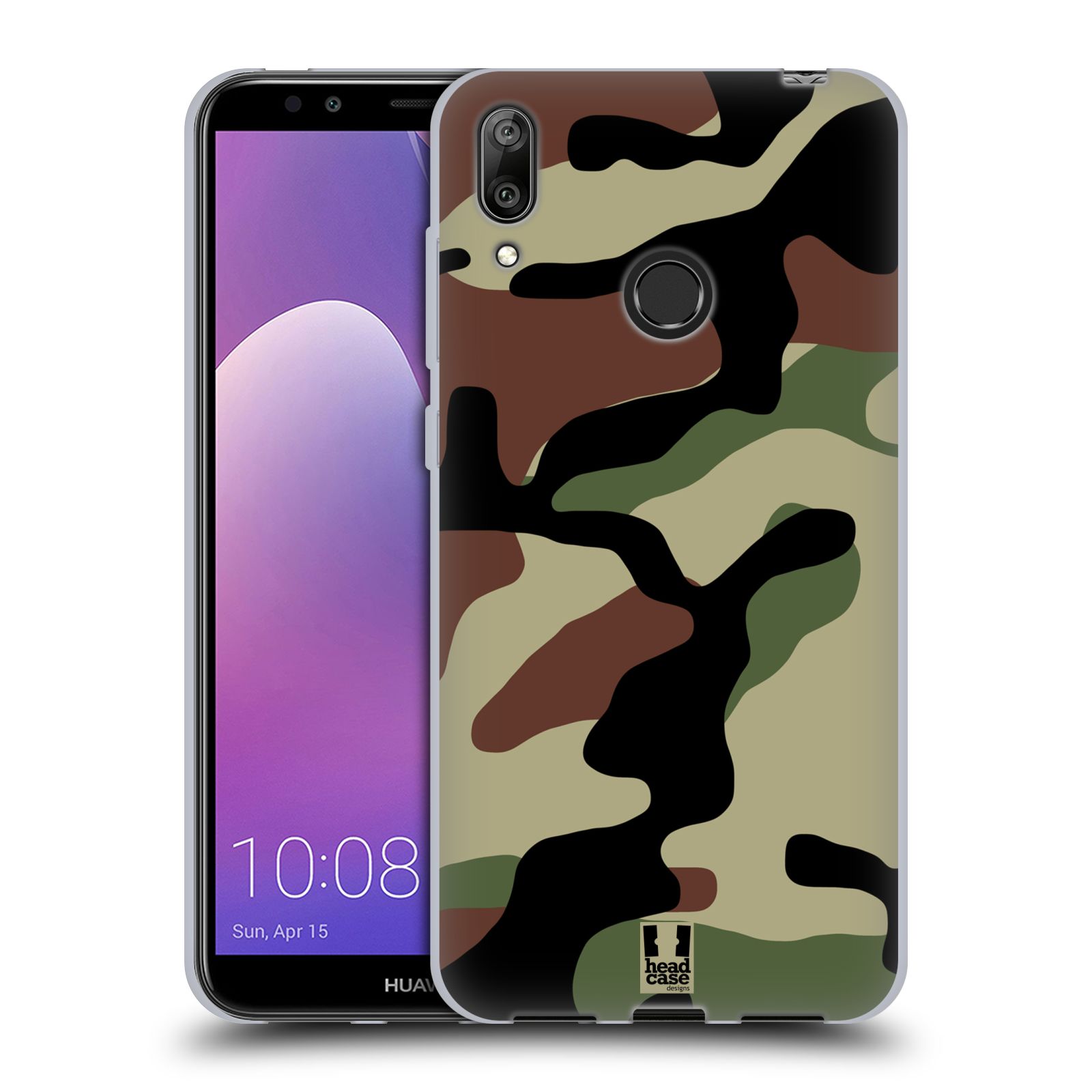 Silikonové pouzdro na mobil Huawei Y7 (2019) - Head Case - Maskáče