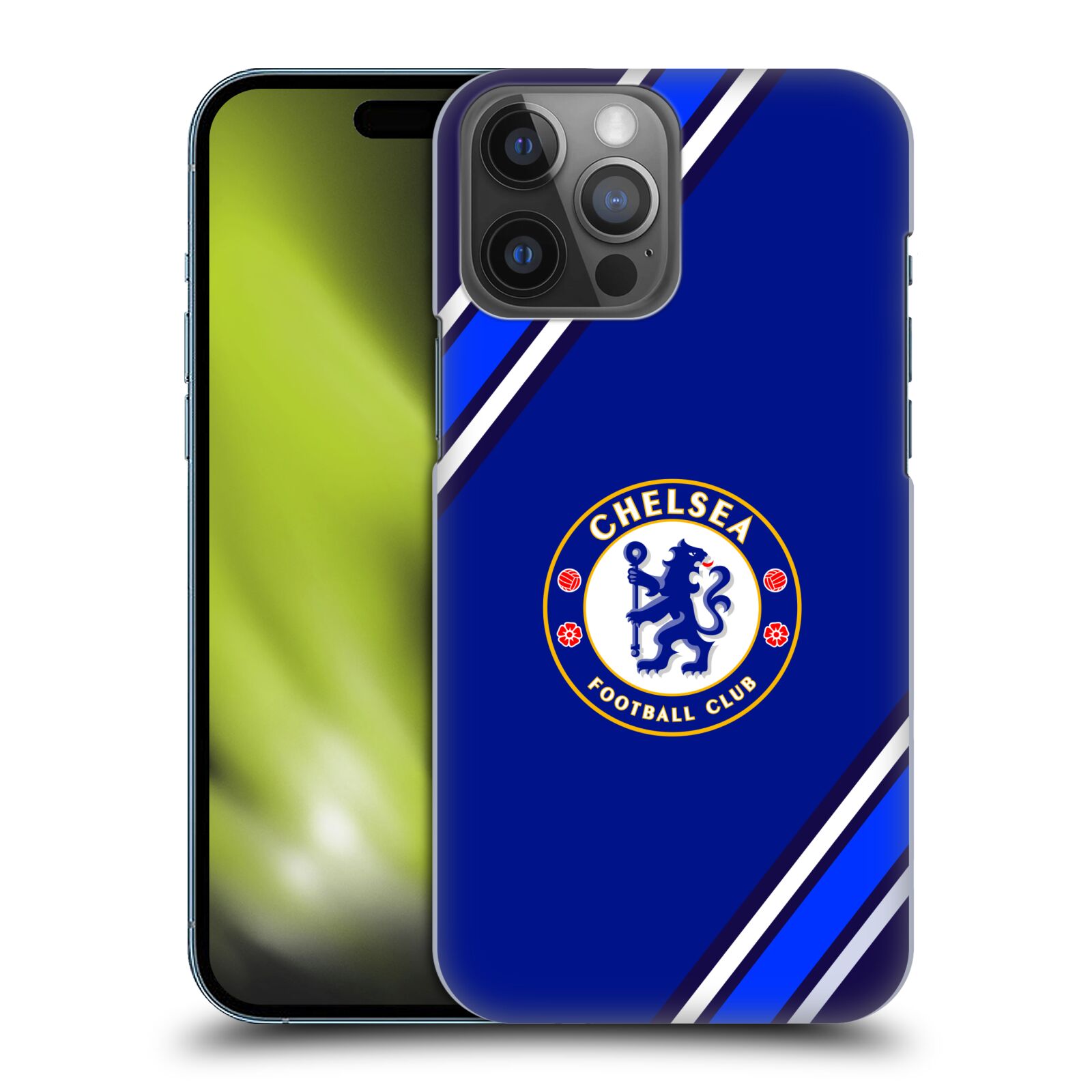 Plastové pouzdro na mobil Apple iPhone 14 Pro Max - Chelsea Football Club Crest Stripes