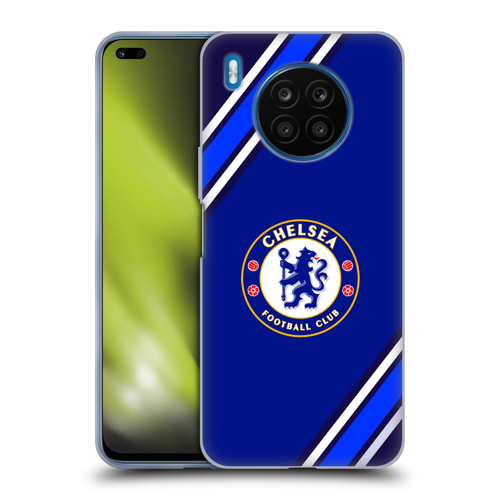 Silikonové pouzdro na mobil Huawei Nova 8i / Honor 50 Lite - Chelsea Football Club Crest Stripes