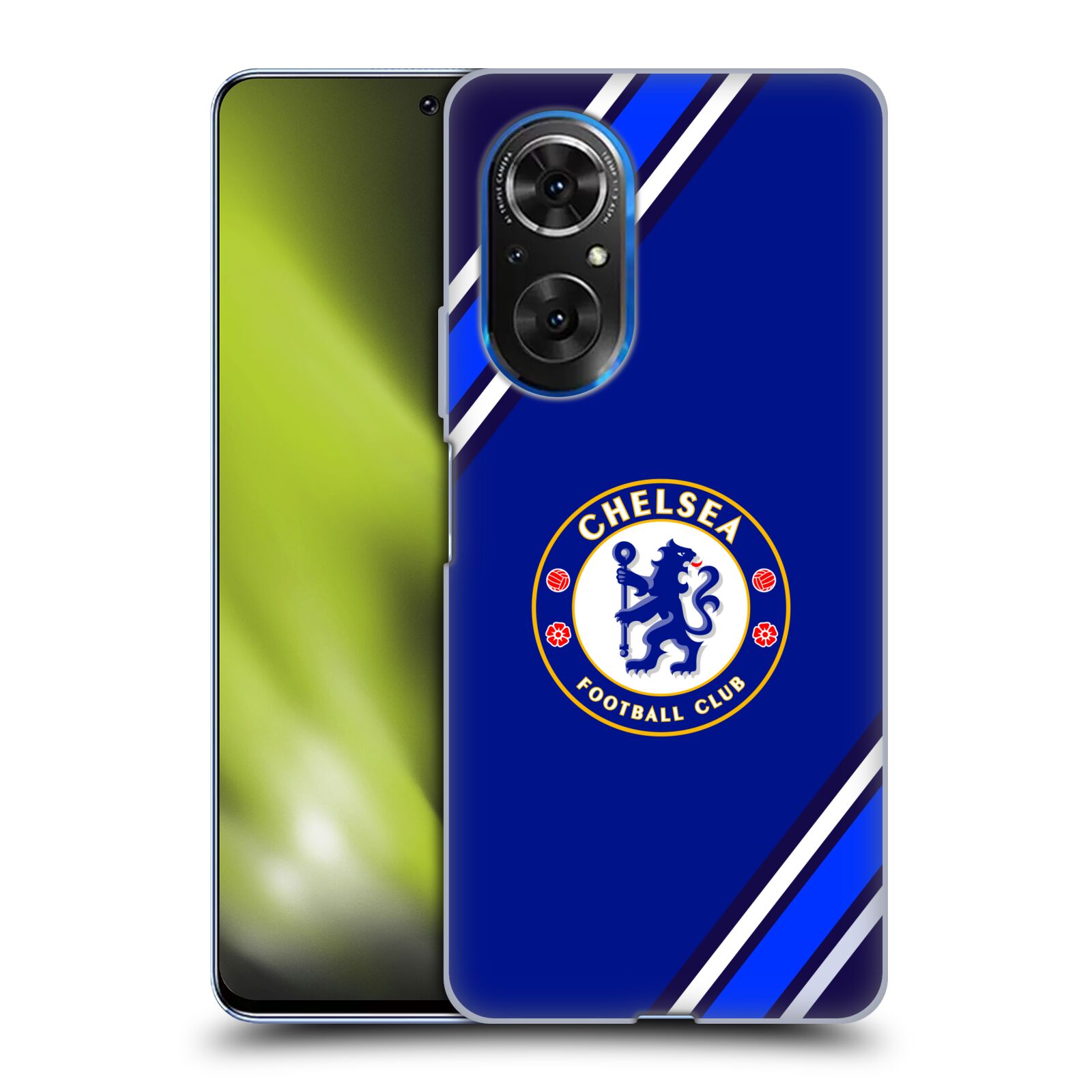 Silikonové pouzdro na mobil Huawei Nova 9 SE - Chelsea Football Club Crest Stripes