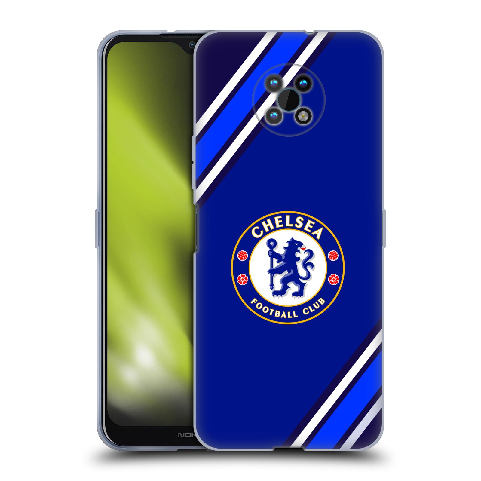 Silikonové pouzdro na mobil Nokia G50 5G - Chelsea Football Club Crest Stripes