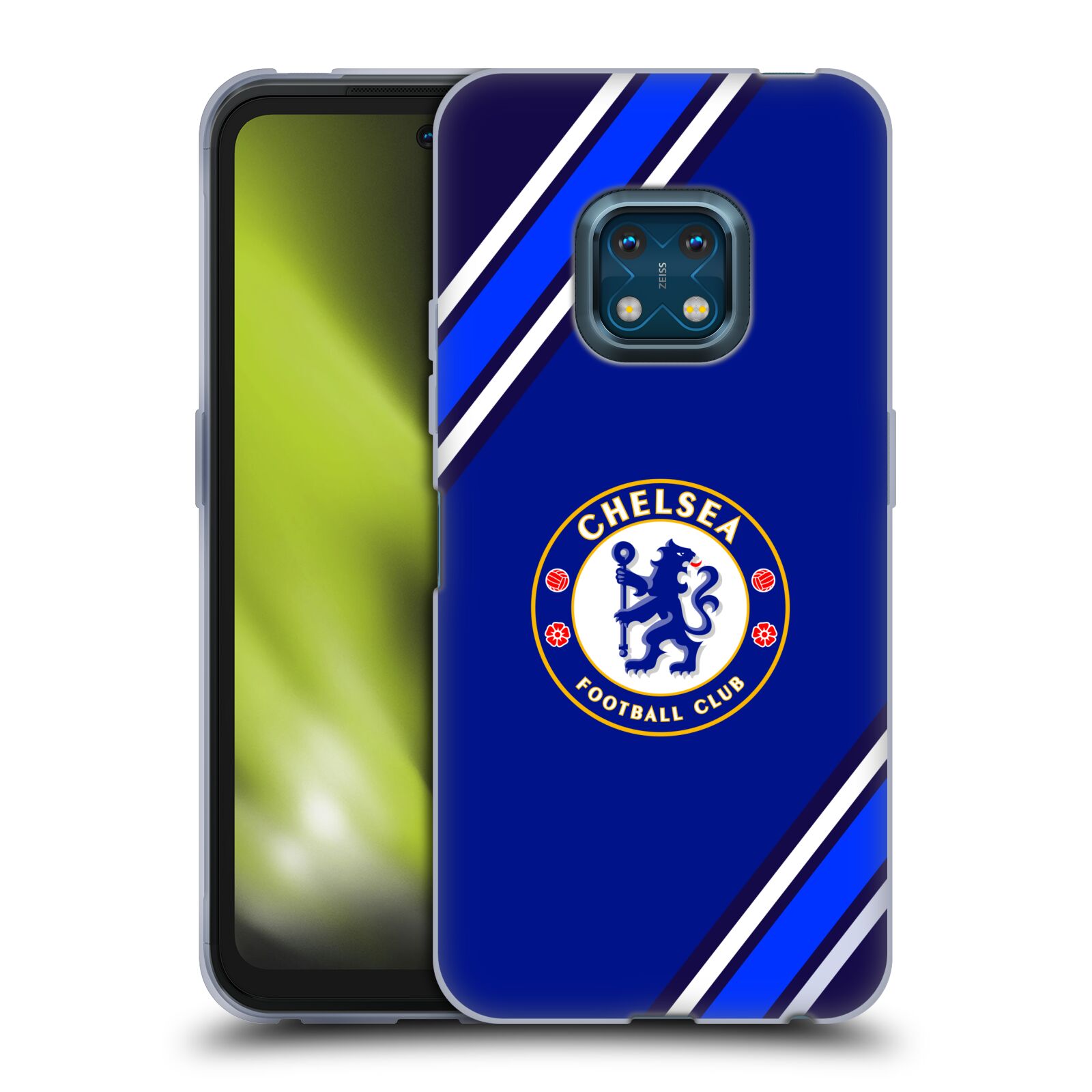 Silikonové pouzdro na mobil Nokia XR20 - Chelsea Football Club Crest Stripes