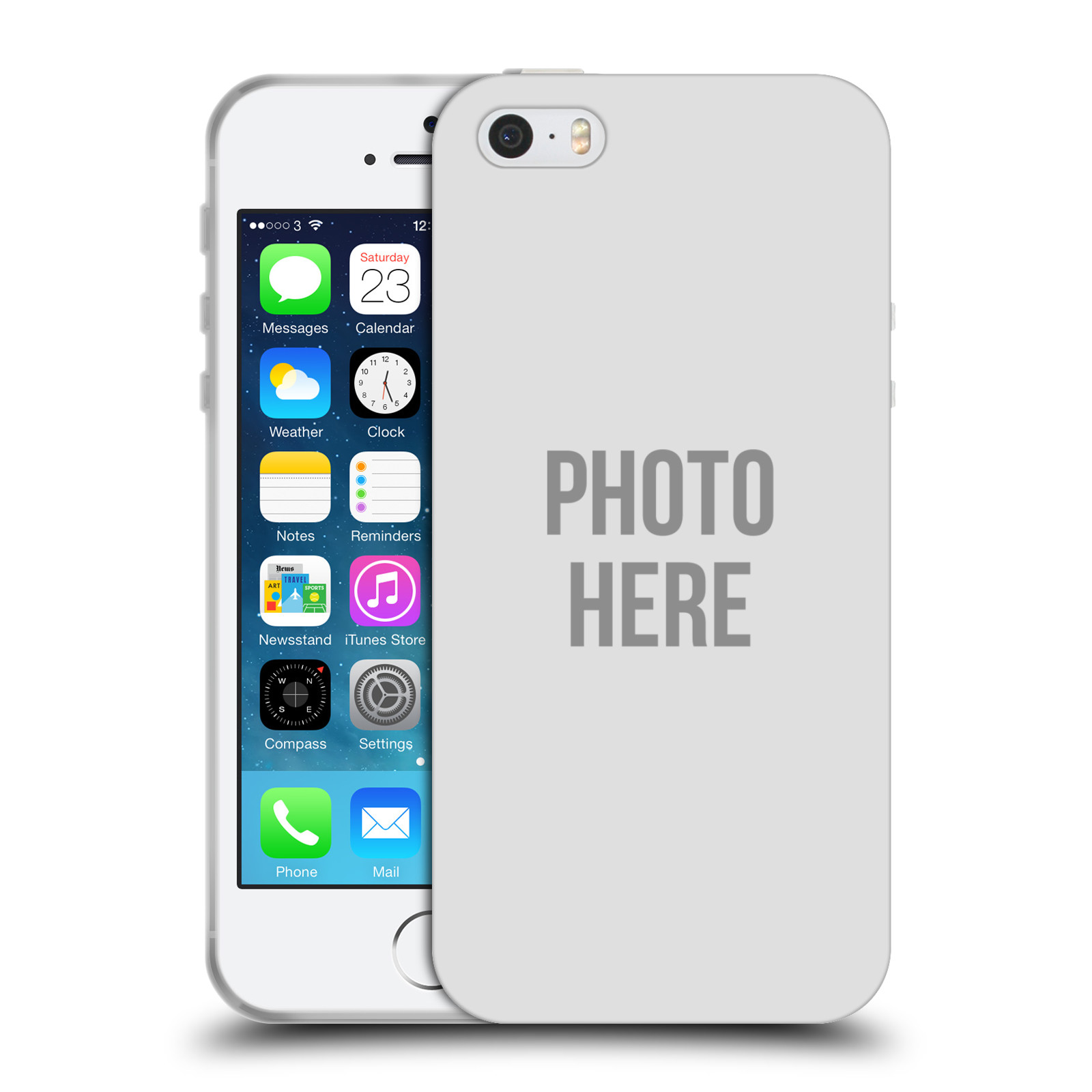 Silikonové pouzdro na mobil Apple iPhone 5, 5S, SE - Head Case - s vlastním motivem