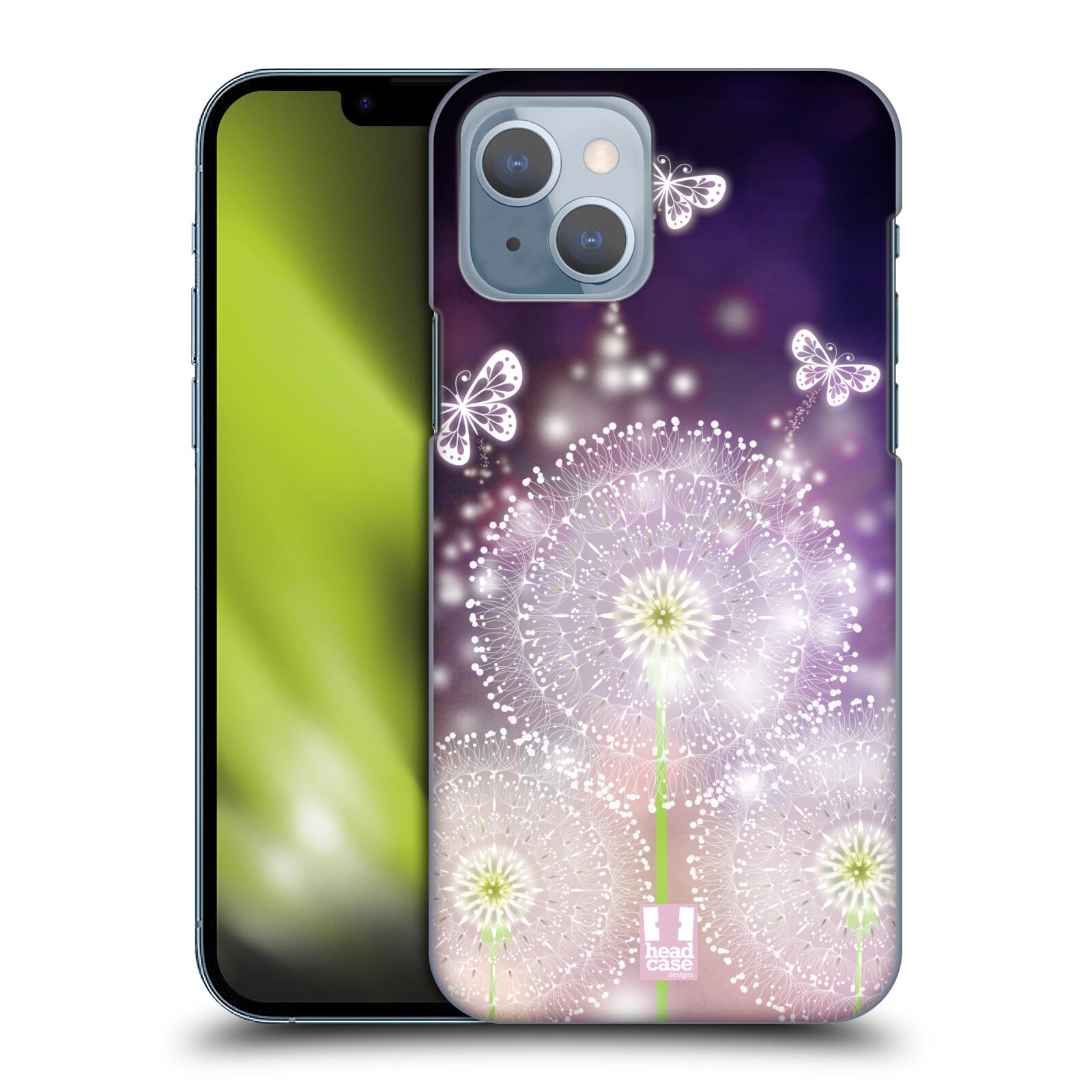 Plastové pouzdro na mobil Apple iPhone 14 - Head Case - Pampelišky a Motýlci