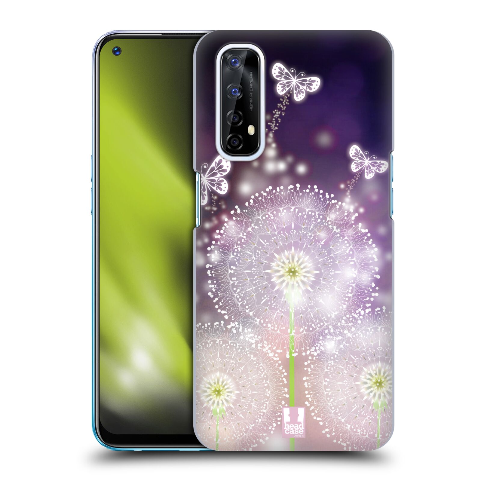 Plastové pouzdro na mobil Realme 7 - Head Case - Pampelišky a Motýlci