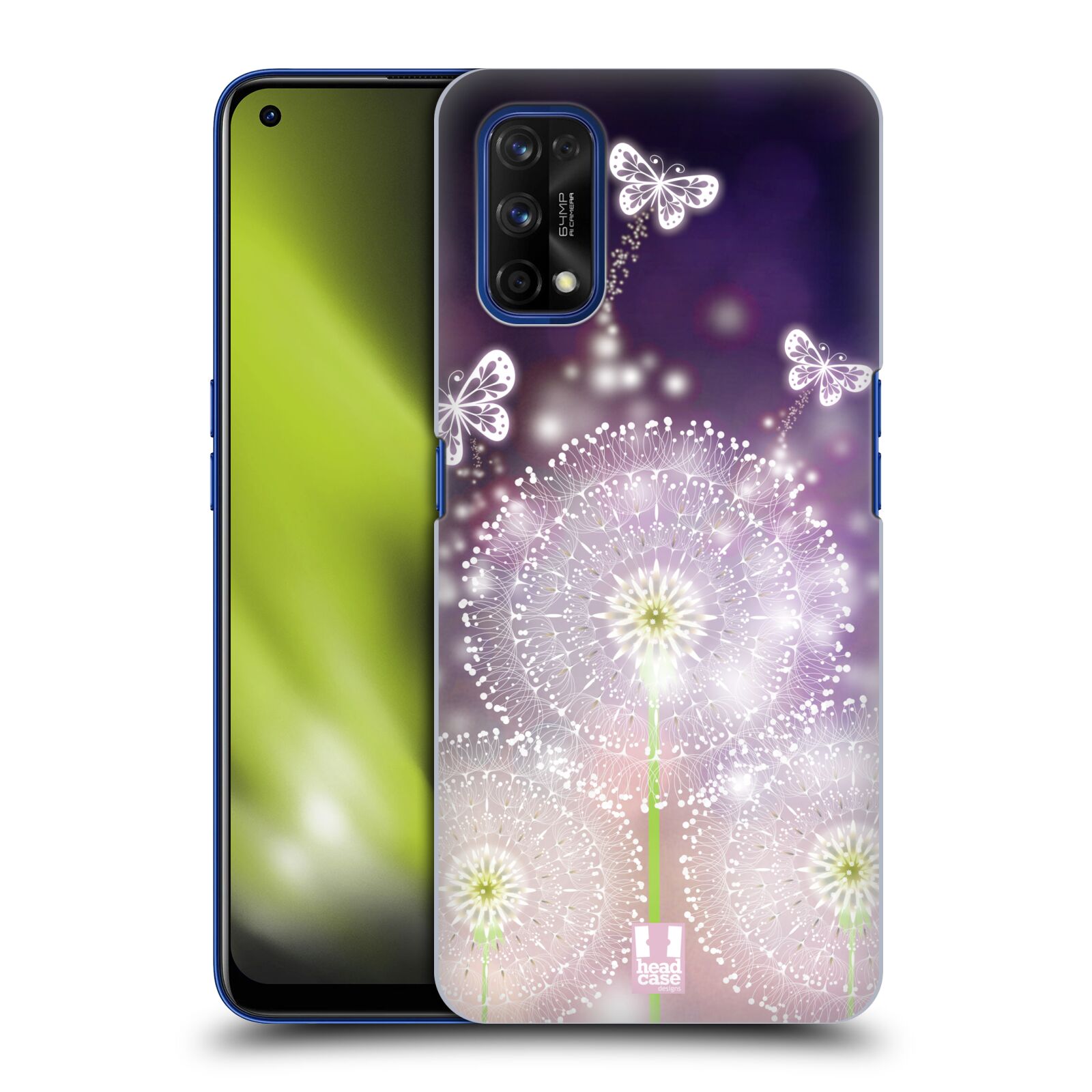 Plastové pouzdro na mobil Realme 7 Pro - Head Case - Pampelišky a Motýlci