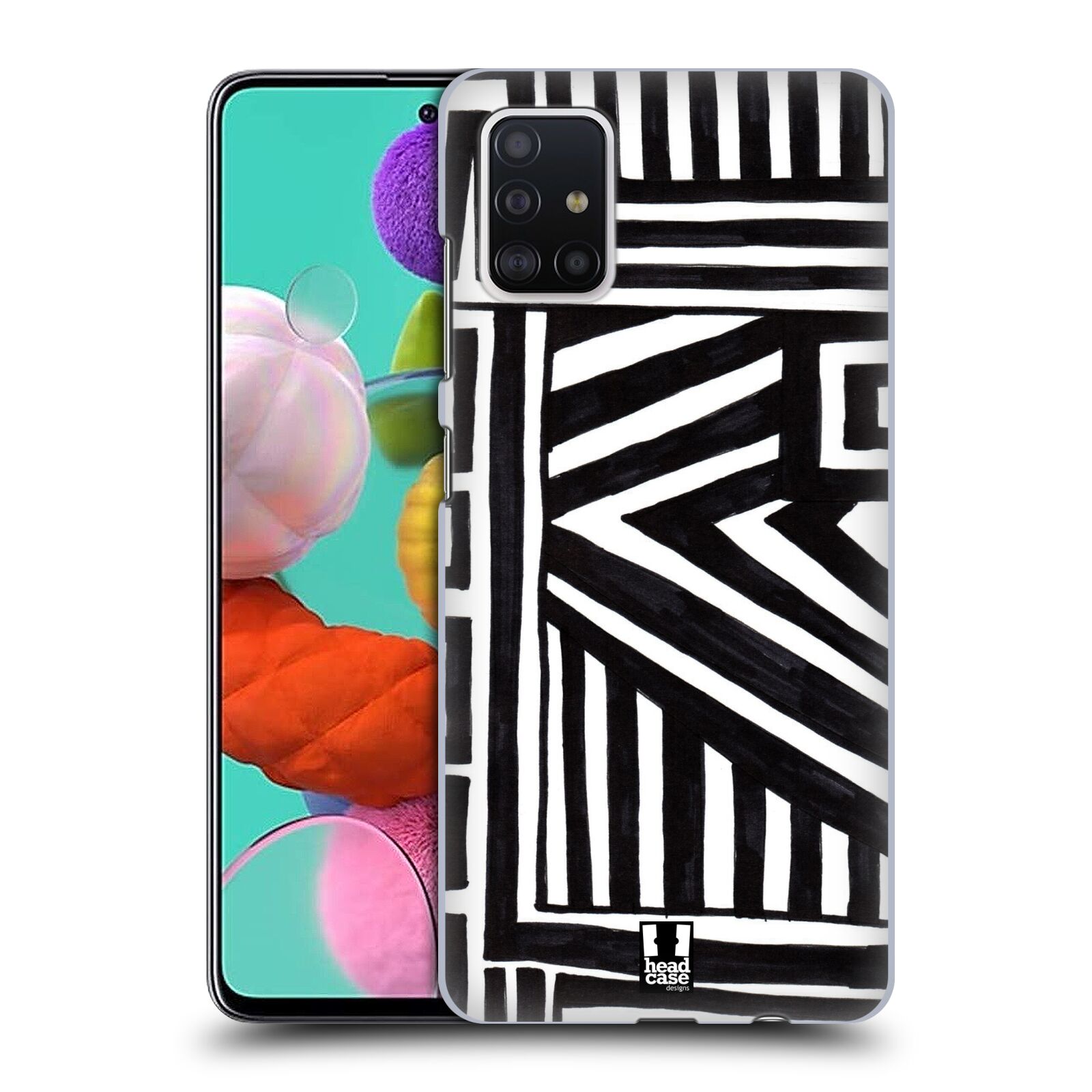 Plastové pouzdro na mobil Samsung Galaxy A51 - Head Case - DOODLE GEOMETRIC