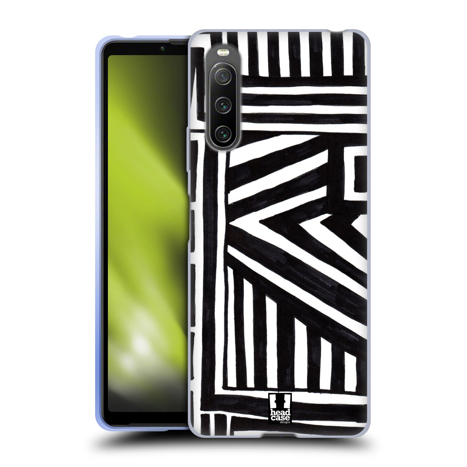 Silikonové pouzdro na mobil Sony Xperia 10 IV - Head Case - DOODLE GEOMETRIC