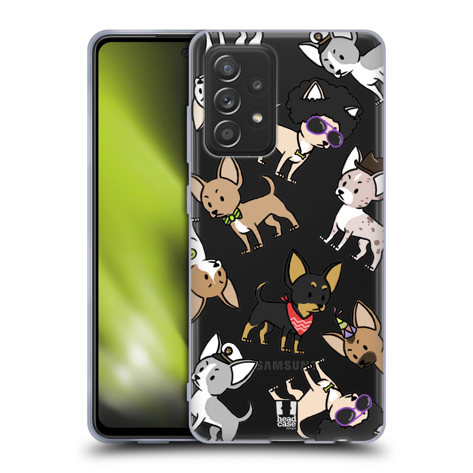 Silikonové pouzdro na mobil Samsung Galaxy A52 / A52 5G / A52s 5G - Head Case - Čivavy