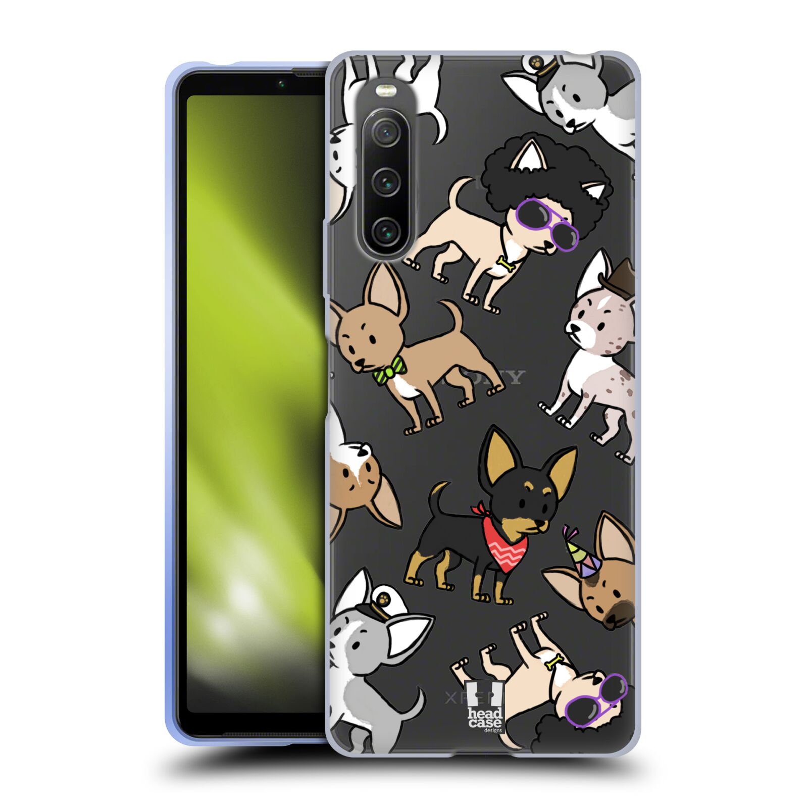 Silikonové pouzdro na mobil Sony Xperia 10 IV - Head Case - Čivavy