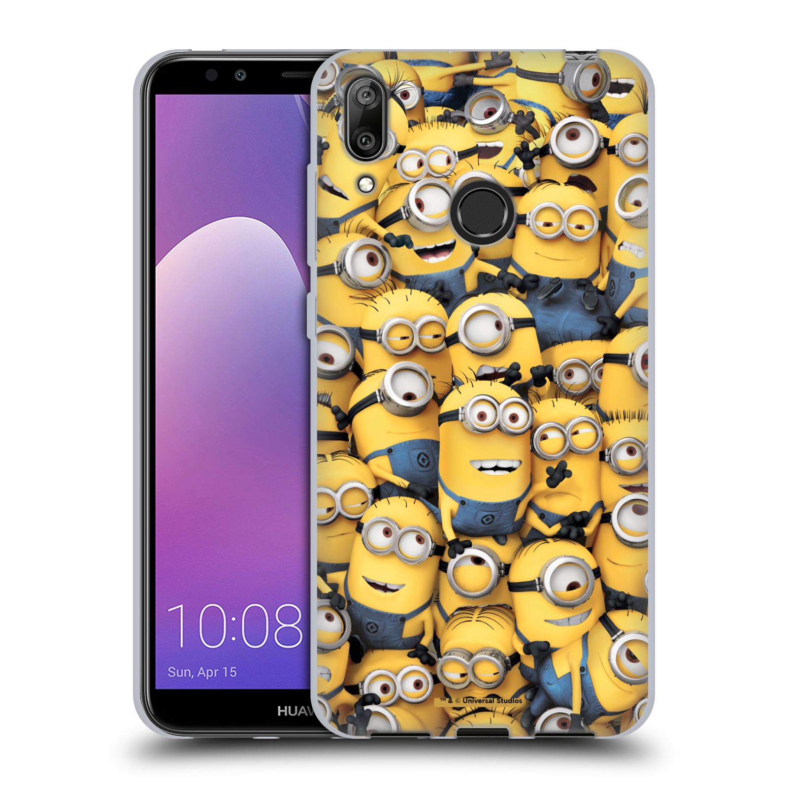Silikonové pouzdro na mobil Huawei Y7 (2019) - Head Case - Mimoni všude z filmu Já, padouch - Despicable Me