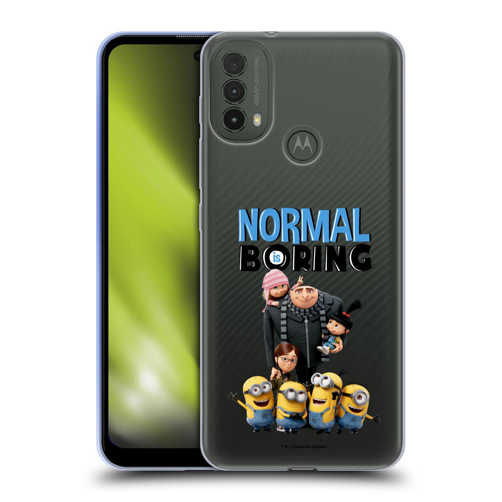Silikonové pouzdro na mobil Motorola Moto E40 - Head Case - Normal is boring z filmu Já, padouch - Despicable Me