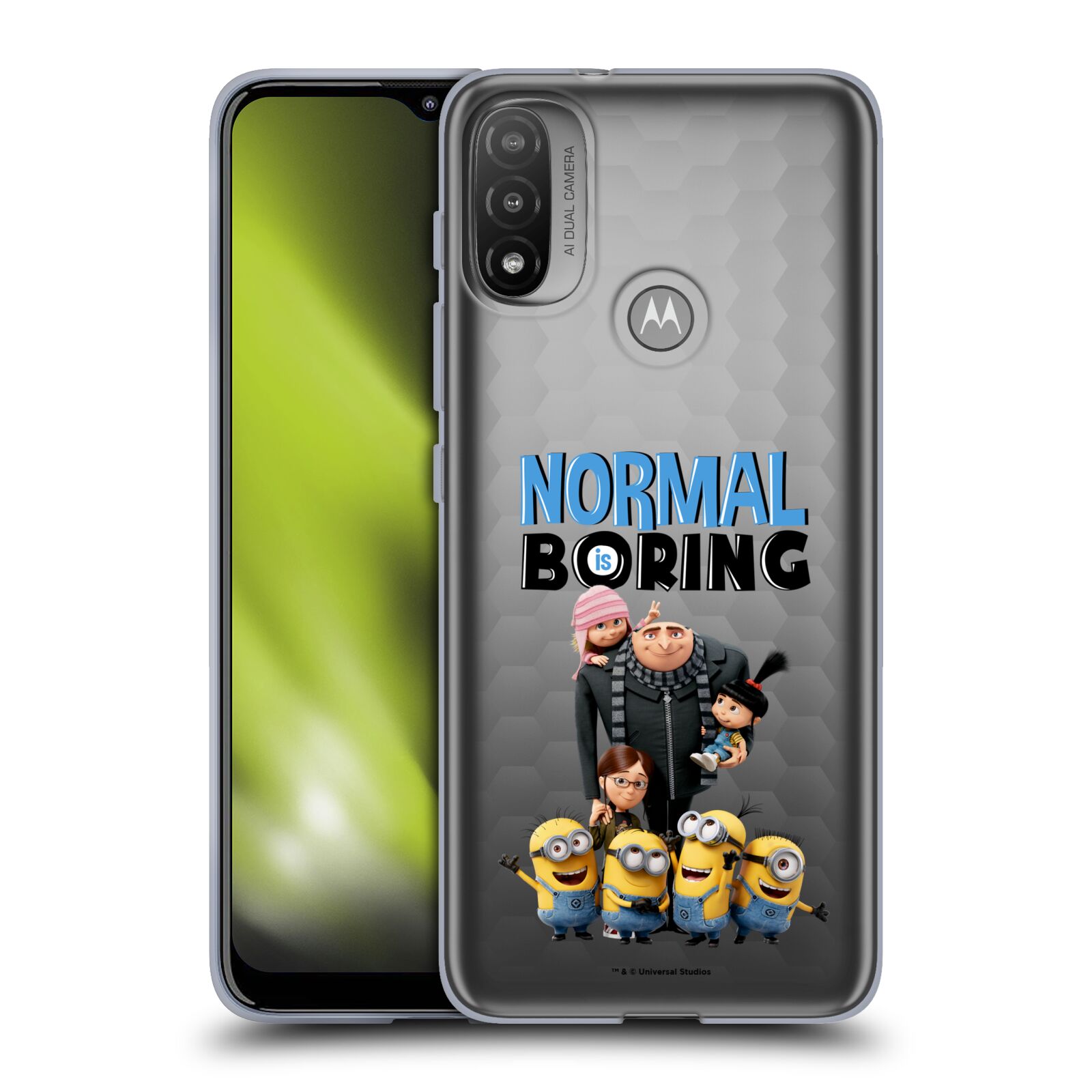 Silikonové pouzdro na mobil Motorola Moto E20 - Head Case - Normal is boring z filmu Já, padouch - Despicable Me