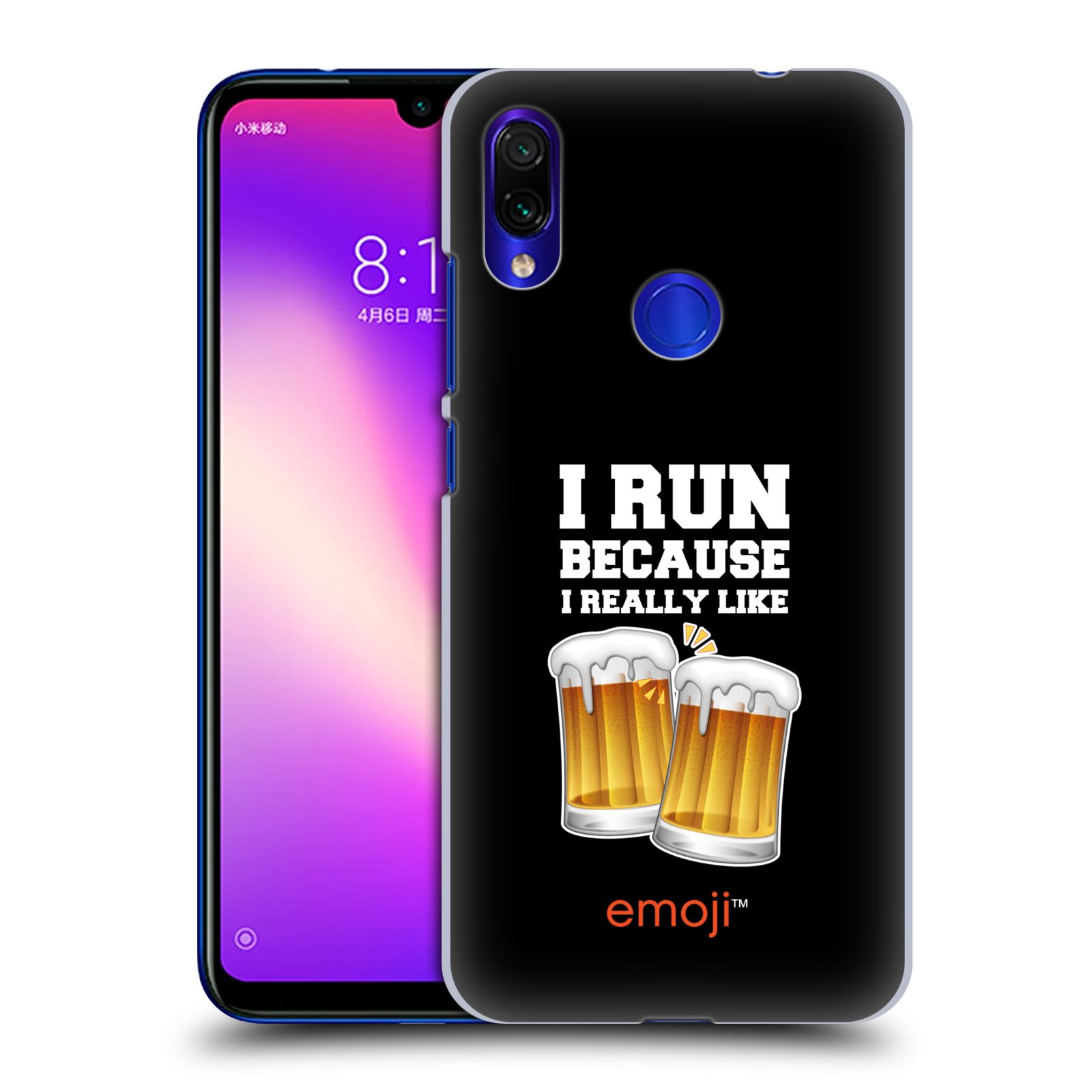 Plastové pouzdro na mobil Xiaomi Redmi Note 7 - Head Case - EMOJI - Běhám na pivko