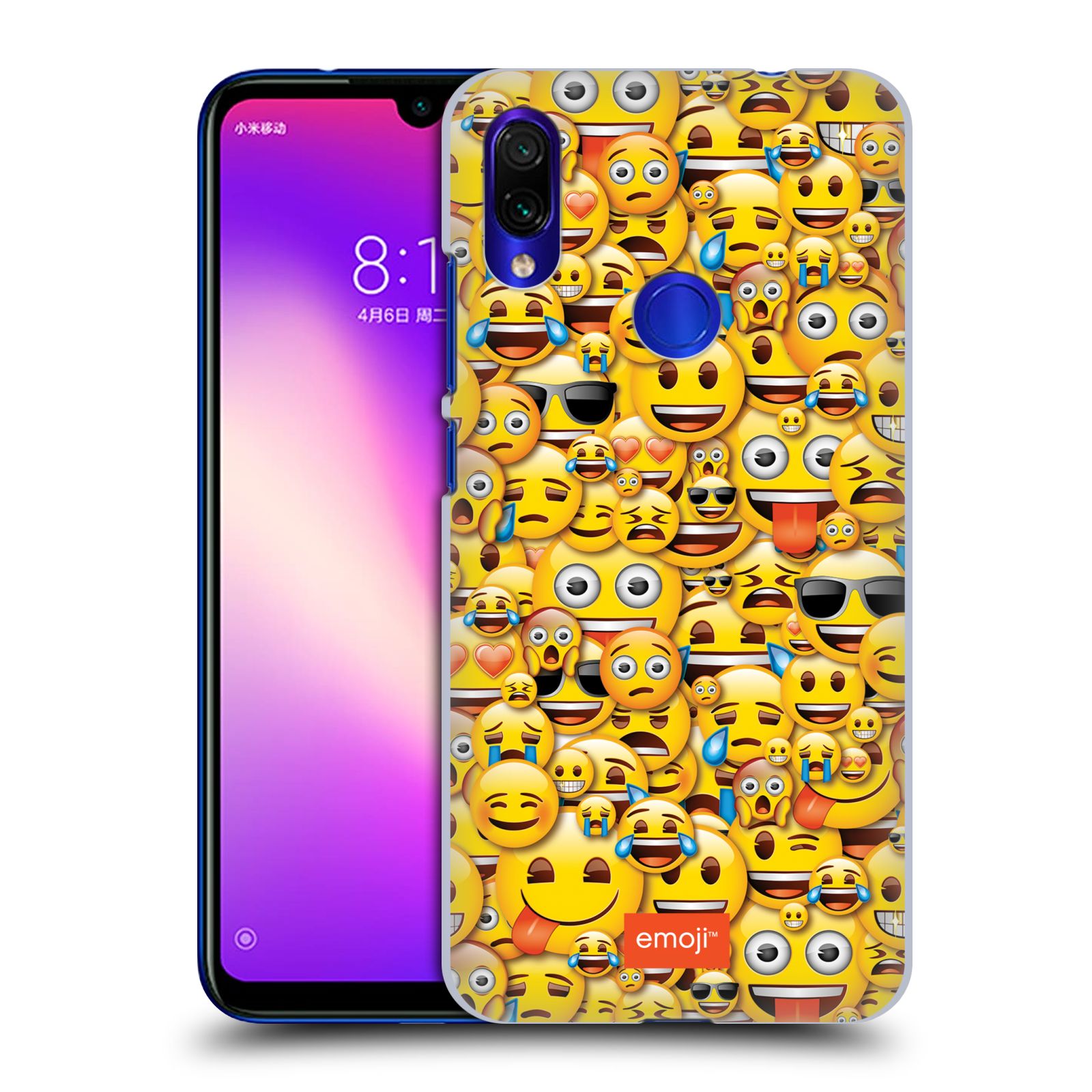 Plastové pouzdro na mobil Xiaomi Redmi Note 7 - Head Case - EMOJI - Mnoho malých smajlíků (Plastový kryt, pouzdro, obal na mobilní telefon Xiaomi Redmi Note 7 / Xiaomi Redmi Note 7 Pro s motivem EMOJI - Mnoho malých smajlíků)