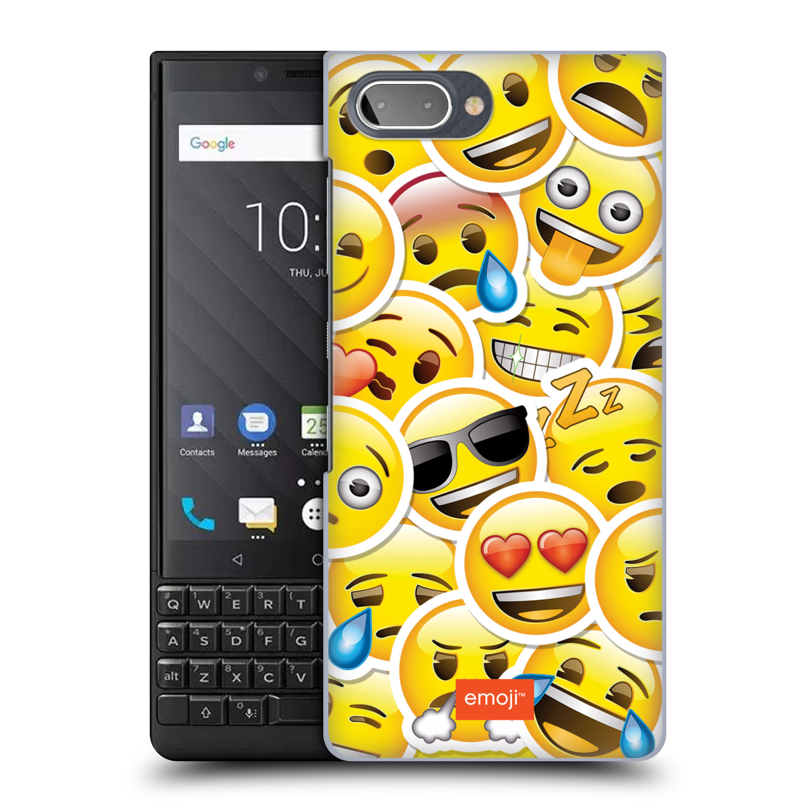 Plastové pouzdro na mobil Blackberry Key 2 - Head Case - EMOJI - Velcí smajlíci ZZ