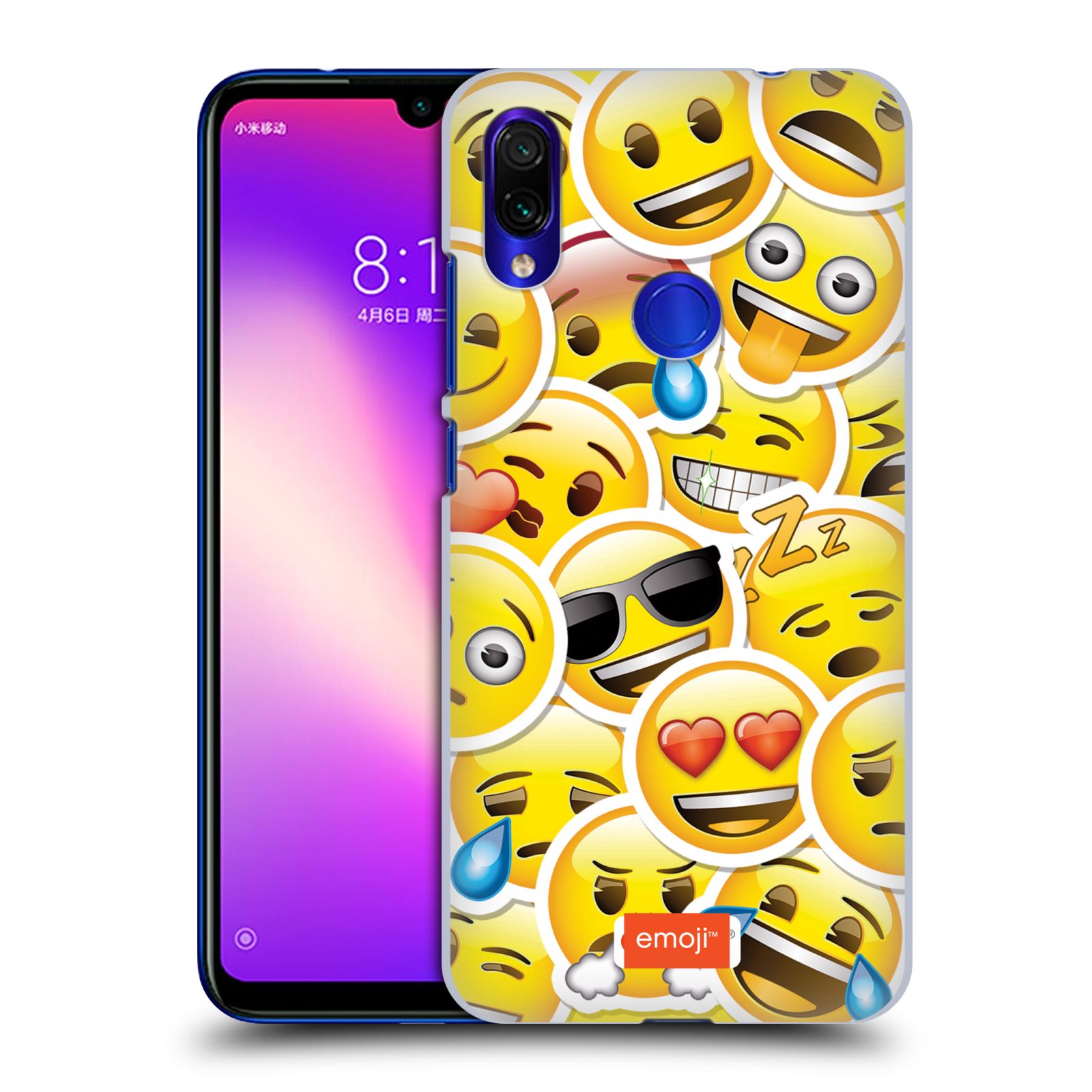 Plastové pouzdro na mobil Xiaomi Redmi Note 7 - Head Case - EMOJI - Velcí smajlíci ZZ (Plastový kryt, pouzdro, obal na mobilní telefon Xiaomi Redmi Note 7 / Xiaomi Redmi Note 7 Pro s motivem EMOJI - Velcí smajlíci ZZ)