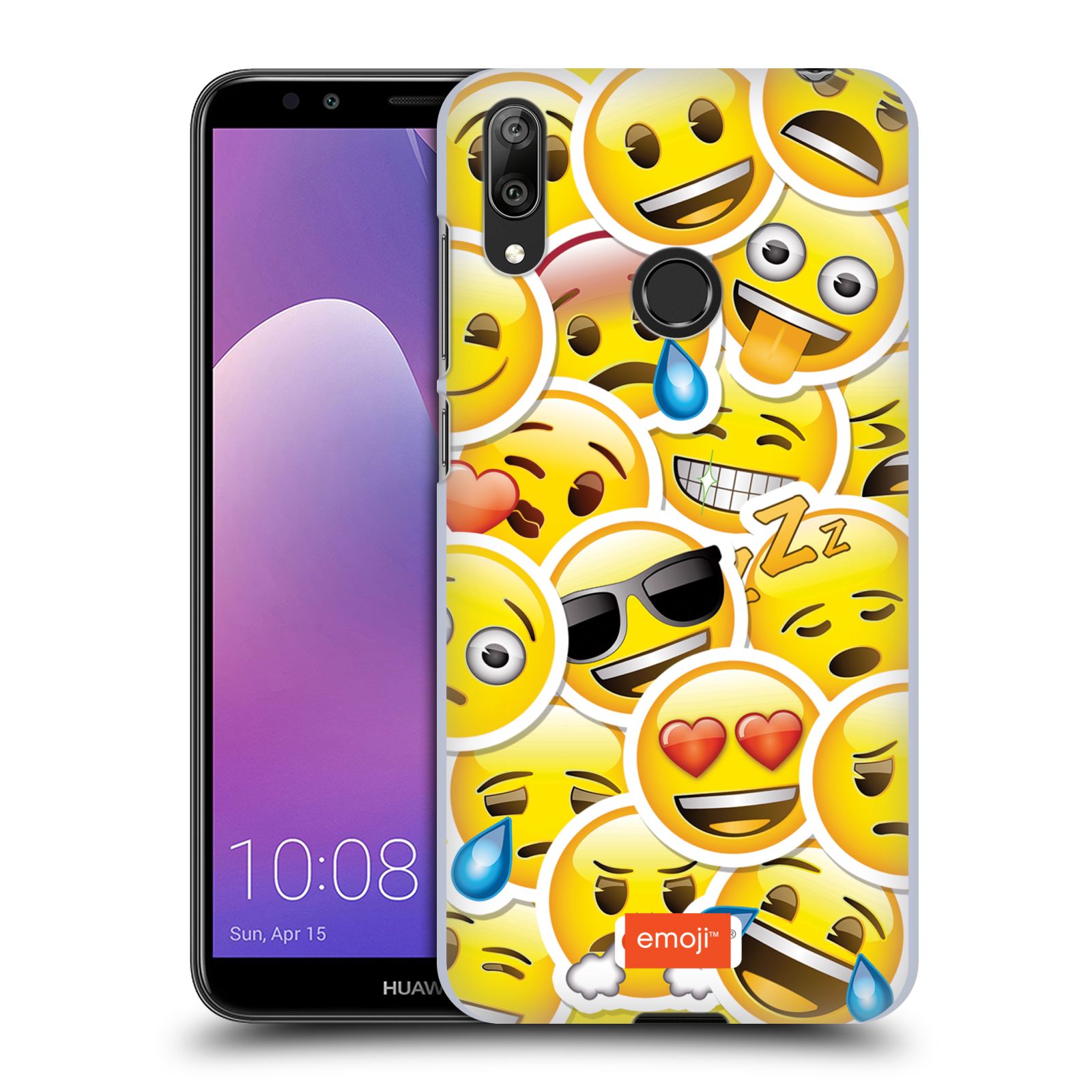 Plastové pouzdro na mobil Huawei Y7 (2019) - Head Case - EMOJI - Velcí smajlíci ZZ