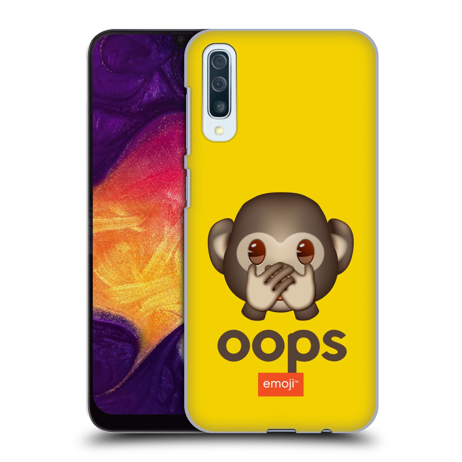 Plastové pouzdro na mobil Samsung Galaxy A50 / A30s - Head Case - EMOJI - Opička OOPS