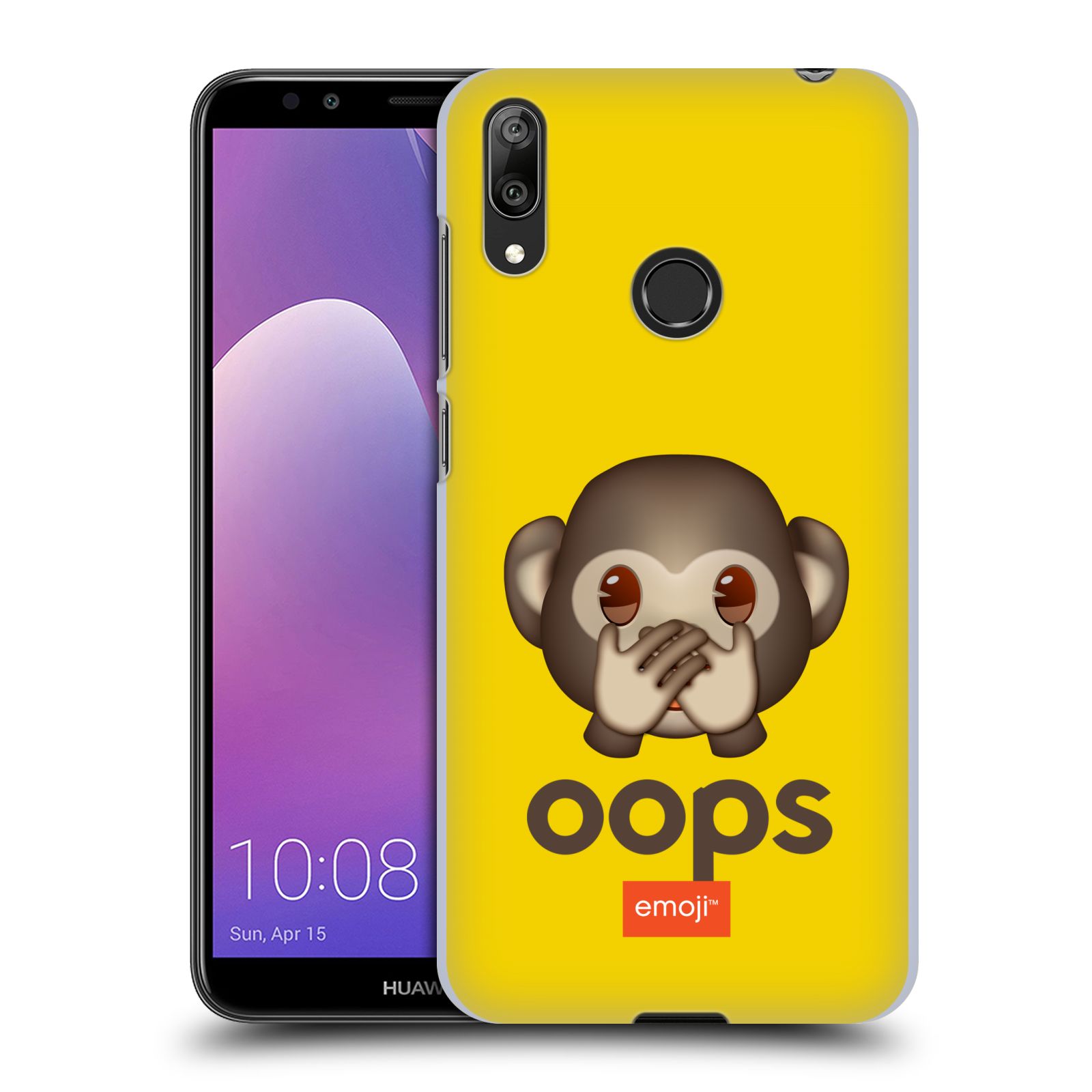 Plastové pouzdro na mobil Huawei Y7 (2019) - Head Case - EMOJI - Opička OOPS