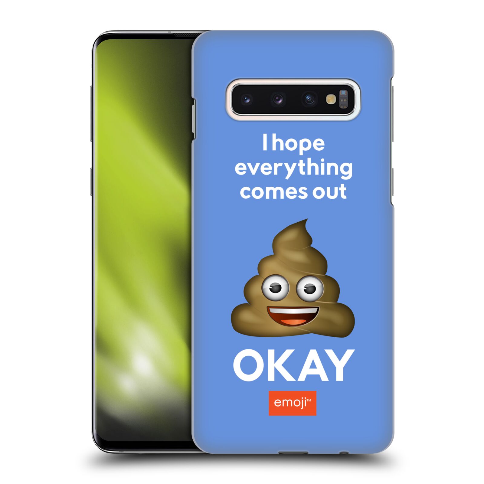 Plastové pouzdro na mobil Samsung Galaxy S10 - Head Case - EMOJI - Hovínko OKAY
