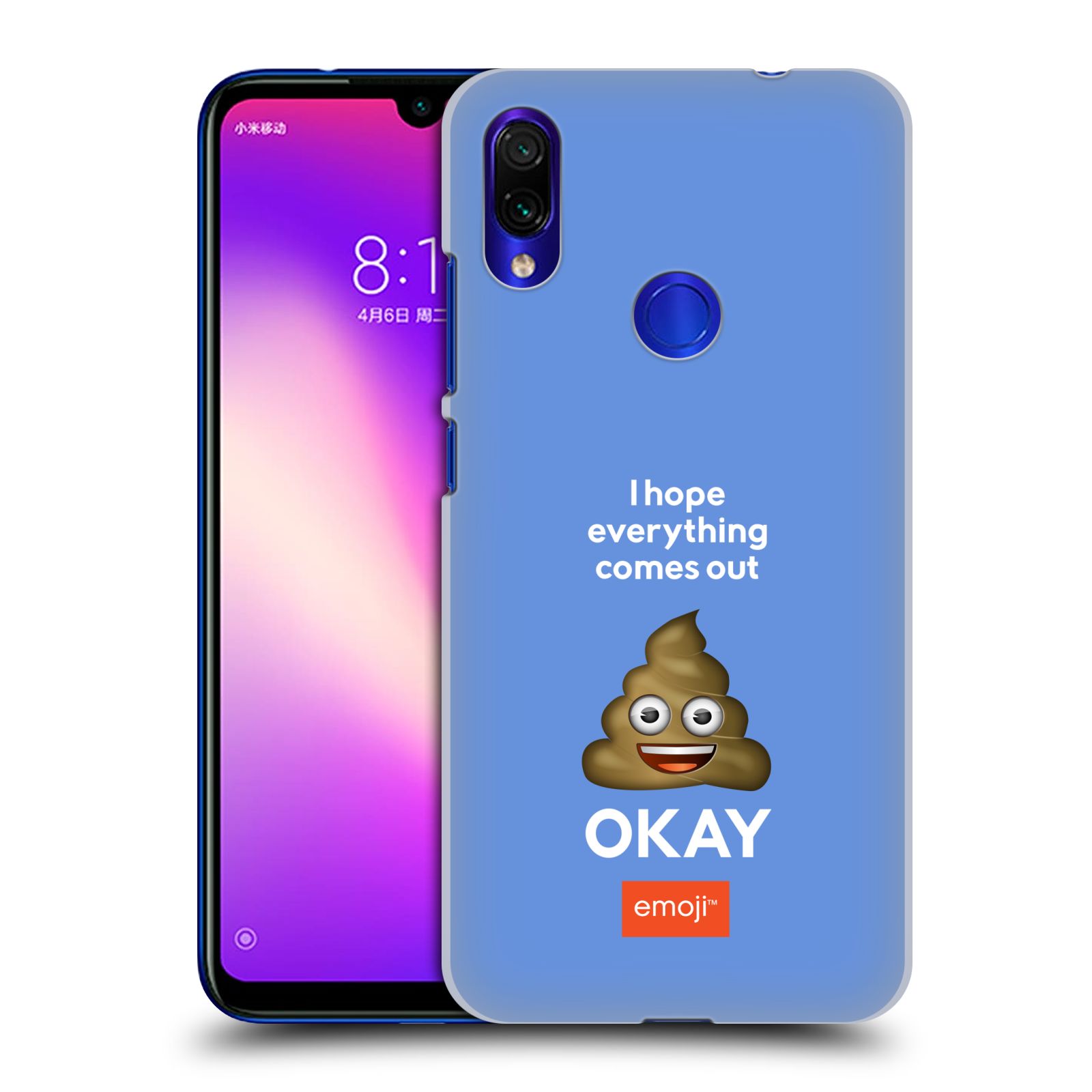 Plastové pouzdro na mobil Xiaomi Redmi Note 7 - Head Case - EMOJI - Hovínko OKAY