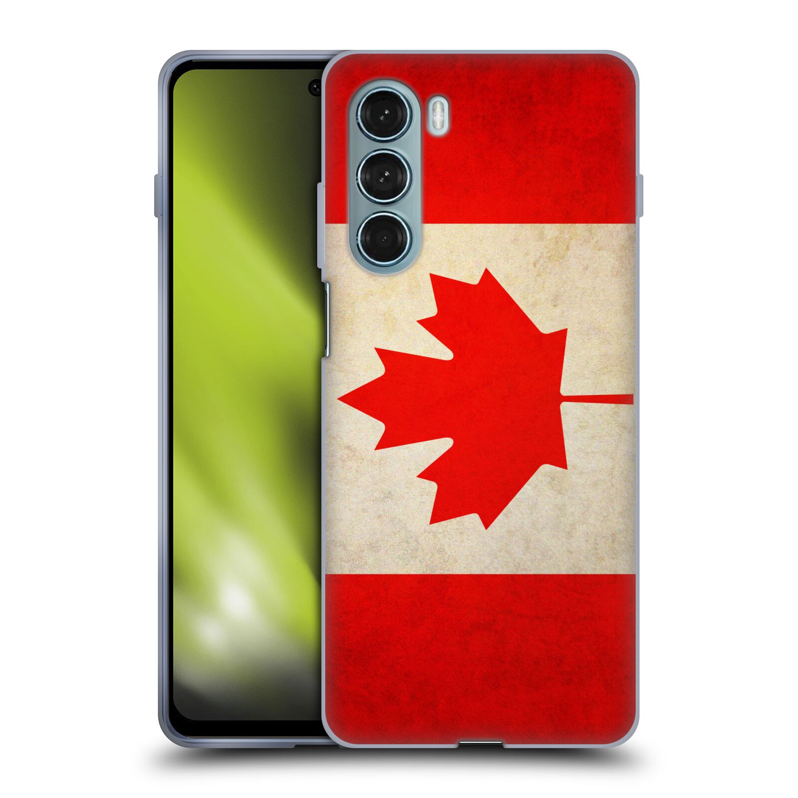 Silikonové pouzdro na mobil Motorola Moto G200 5G - Head Case - VLAJKA KANADA