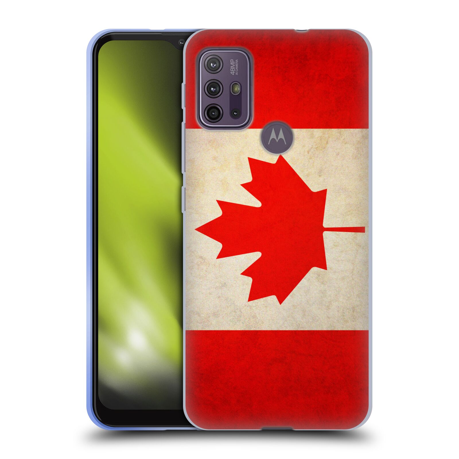 Silikonové pouzdro na mobil Motorola Moto G10 / G30 - Head Case - VLAJKA KANADA