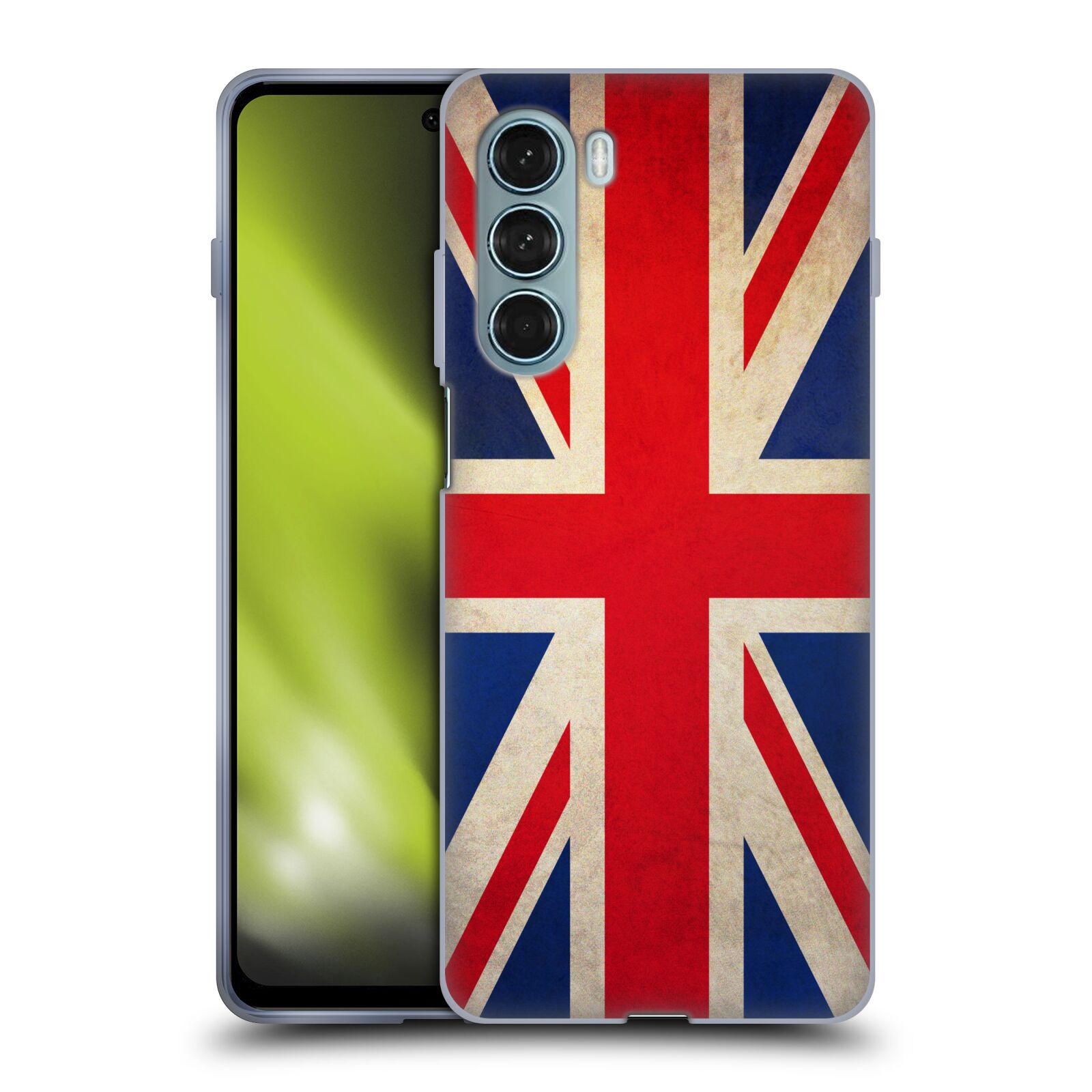 Silikonové pouzdro na mobil Motorola Moto G200 5G - Head Case - VLAJKA VELKÁ BRITÁNIE