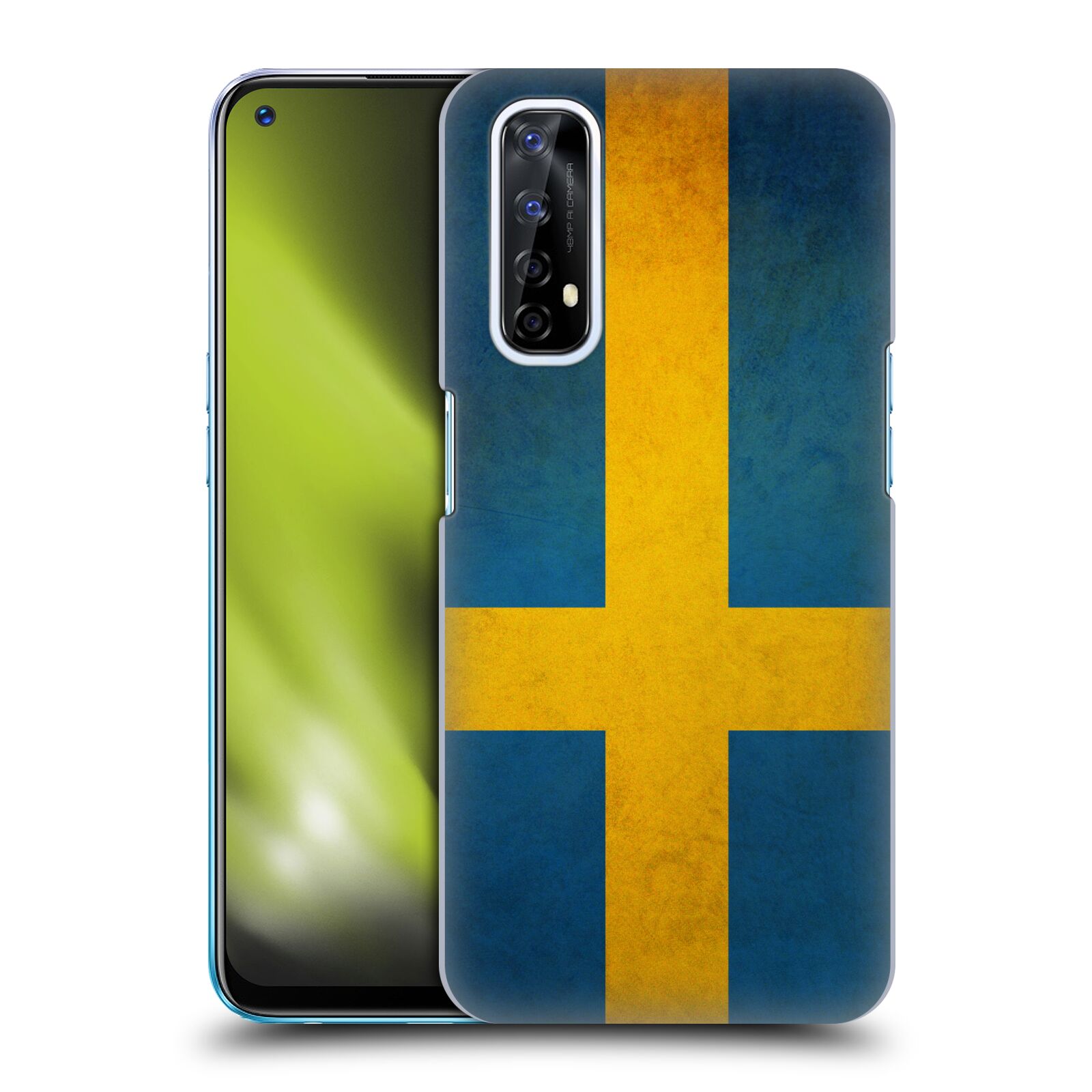 Plastové pouzdro na mobil Realme 7 - Head Case - VLAJKA ŠVÉDSKO