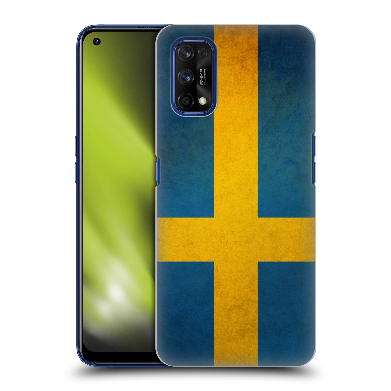 Plastové pouzdro na mobil Realme 7 Pro - Head Case - VLAJKA ŠVÉDSKO